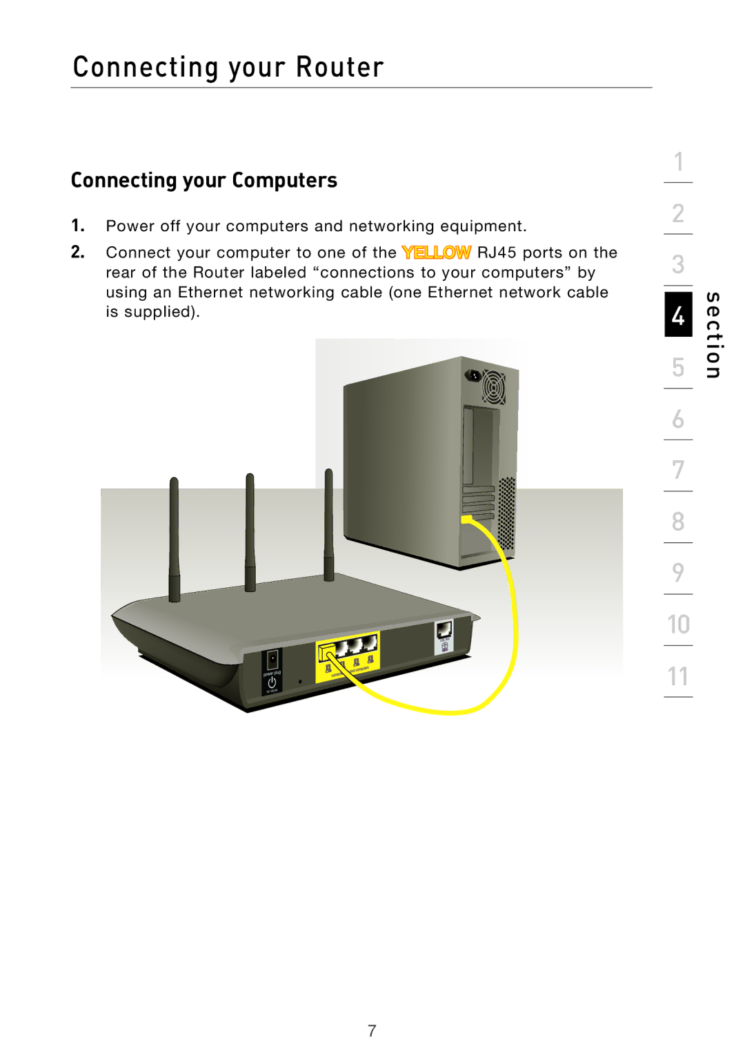 Belkin Pre-N manual Connecting your Computers 