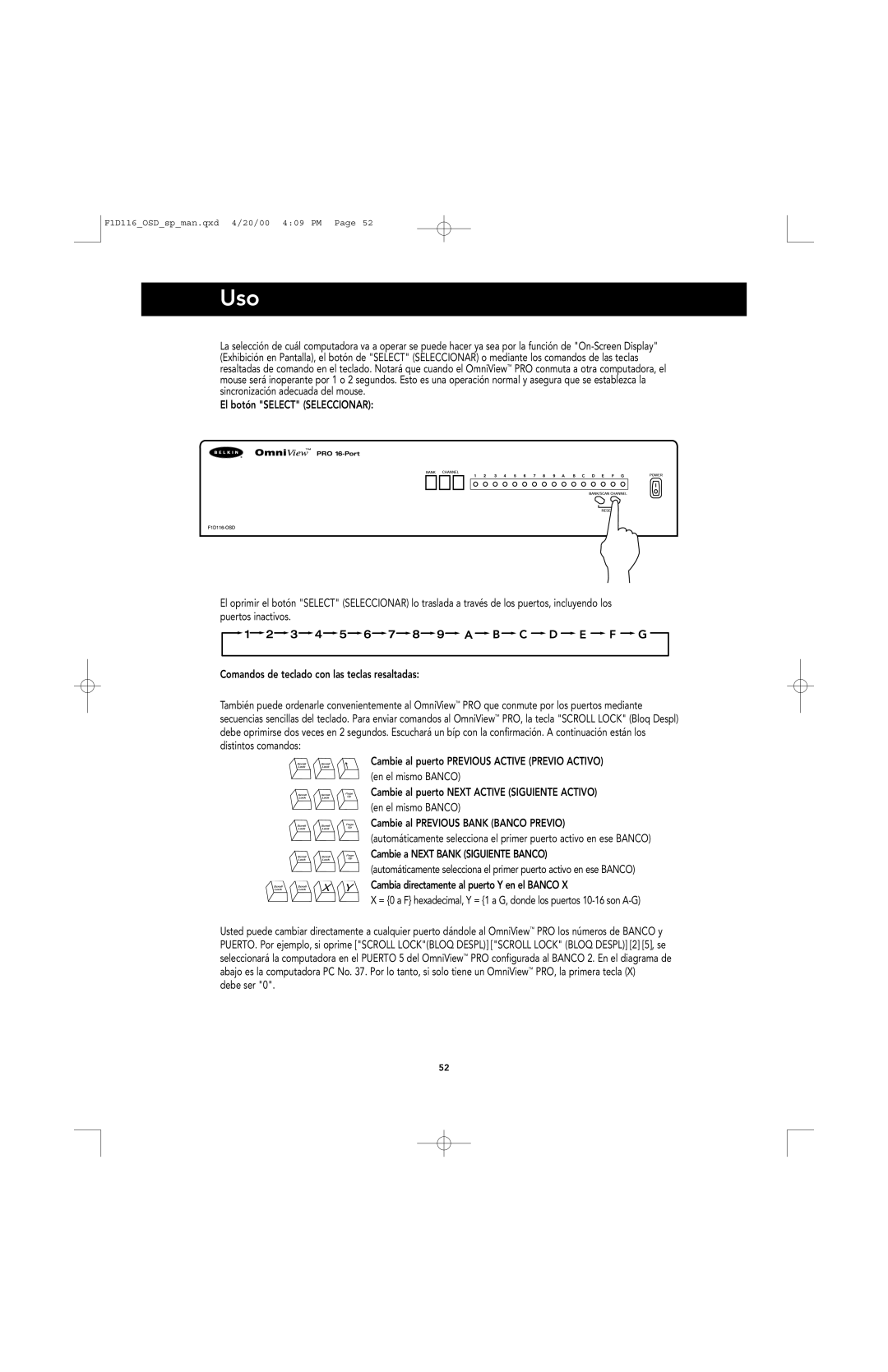 Belkin PRO manual Uso, Debe ser 