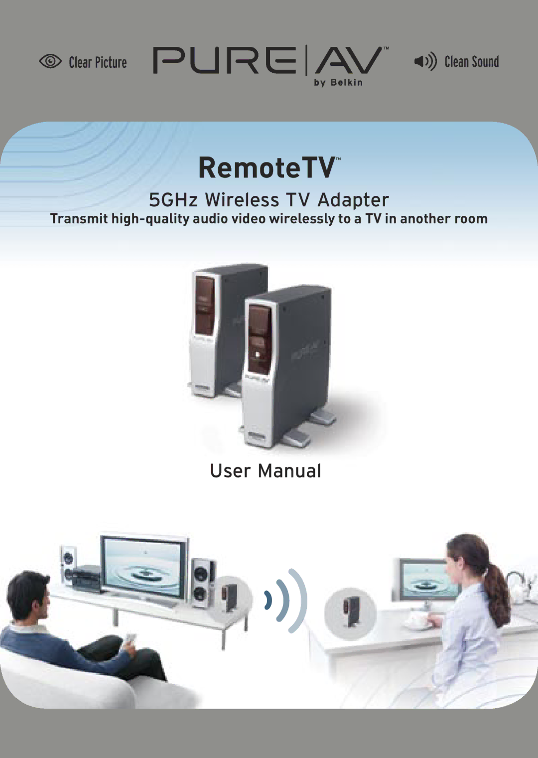 Belkin RemoteTV 5GHz Wireless TV Adapter user manual 