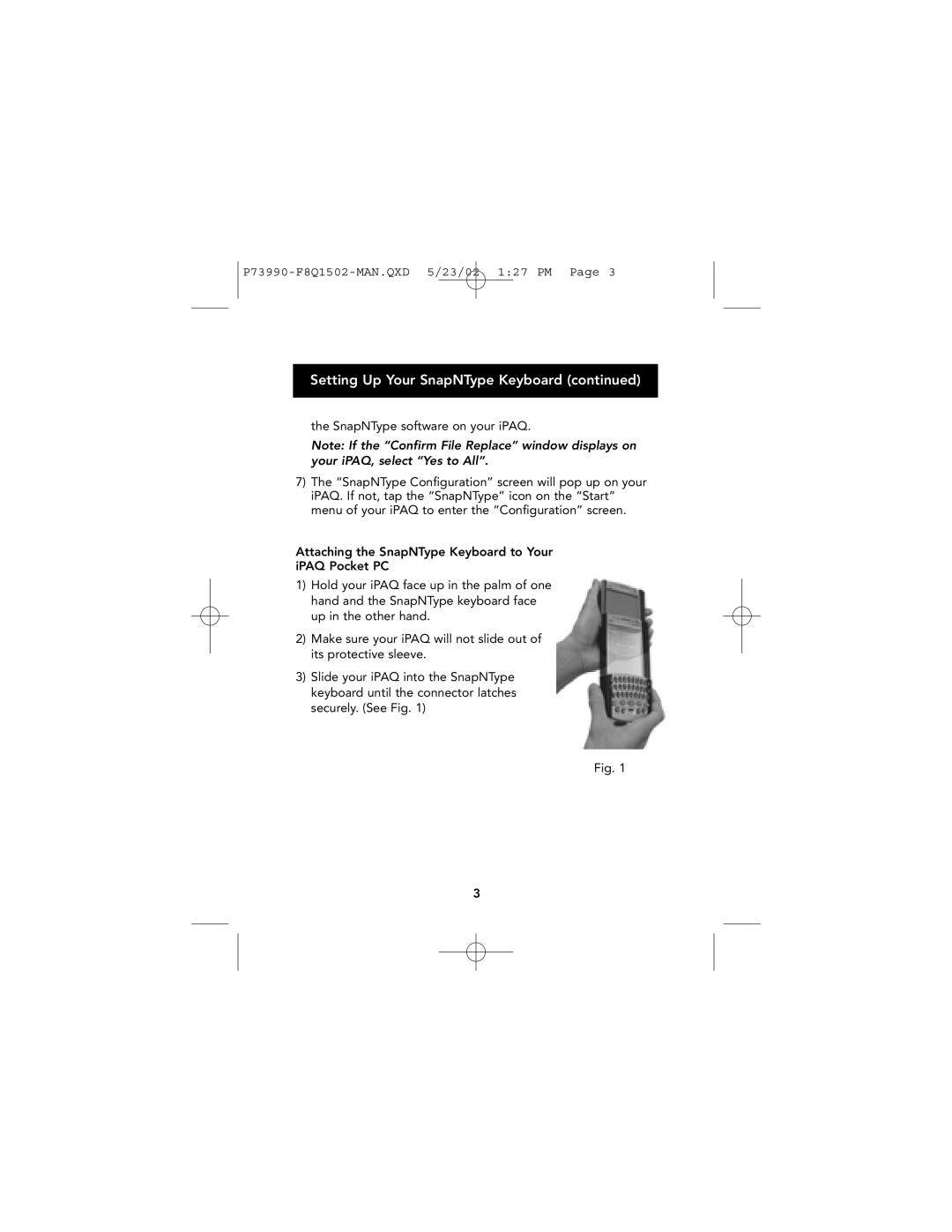 Belkin manual Setting Up Your SnapNType Keyboard 