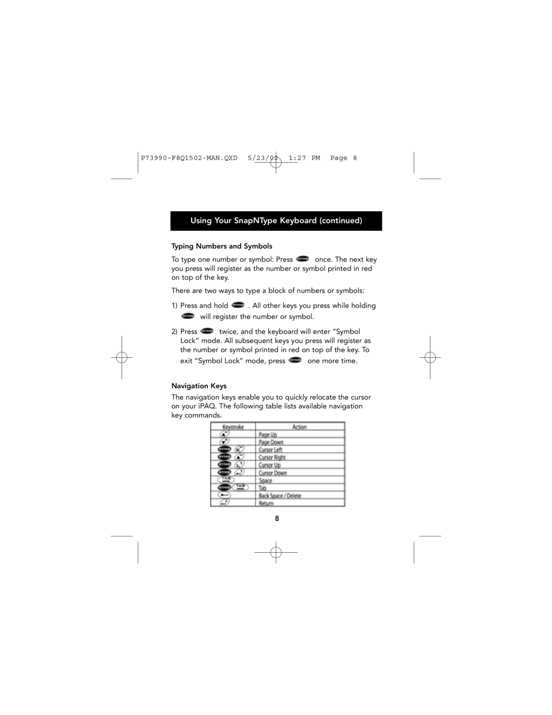 Belkin manual Using Your SnapNType Keyboard 