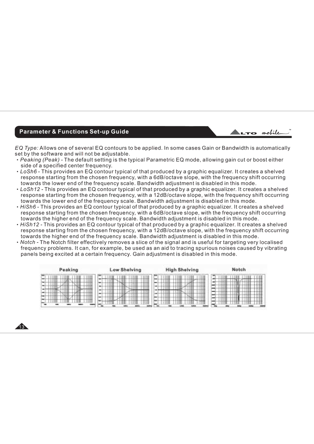 Belkin UCSPRO-RM2 user manual Parameter & Functions Set-up Guide 