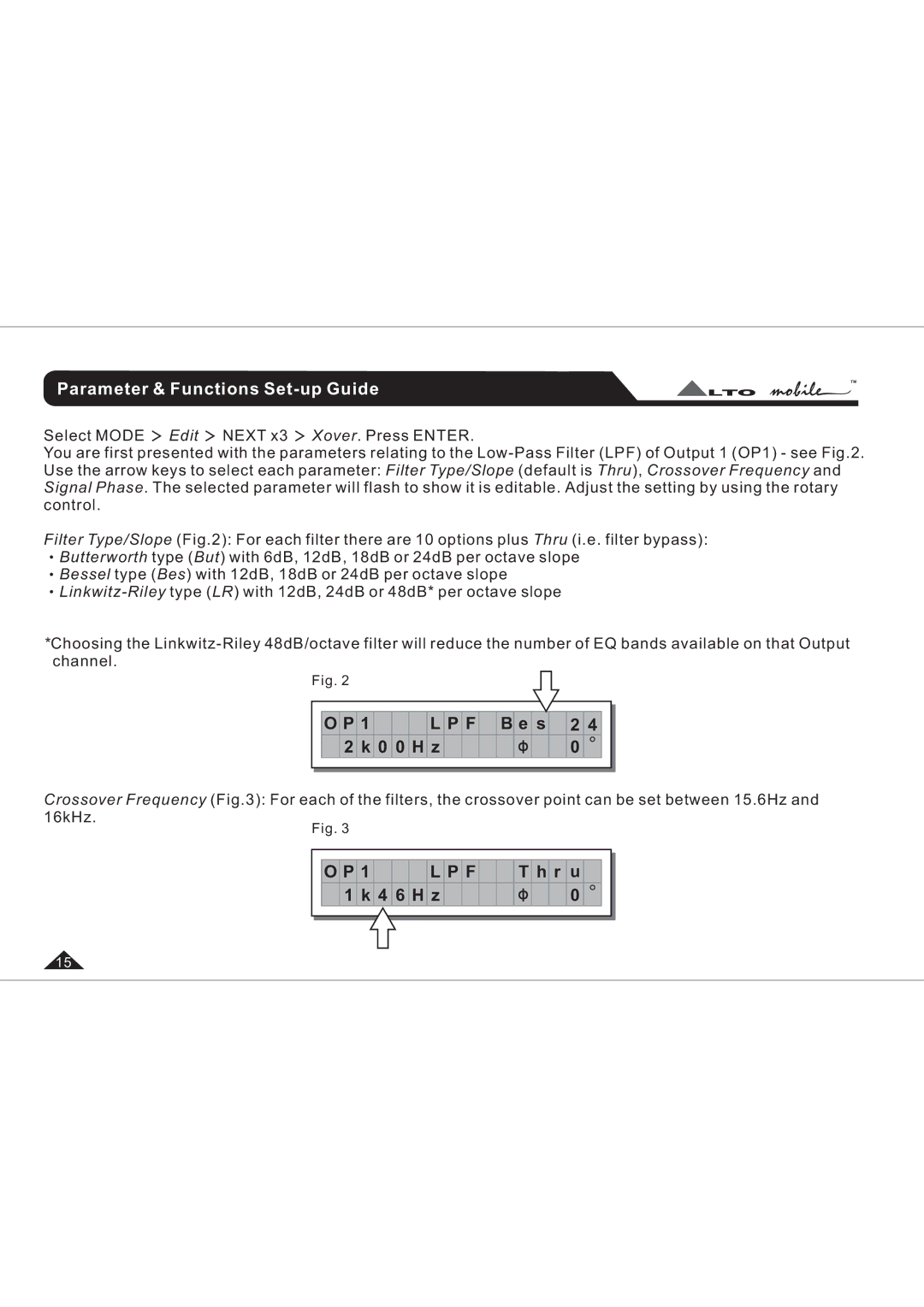 Belkin UCSPRO-RM2 user manual Parameter & Functions Set-up Guide 