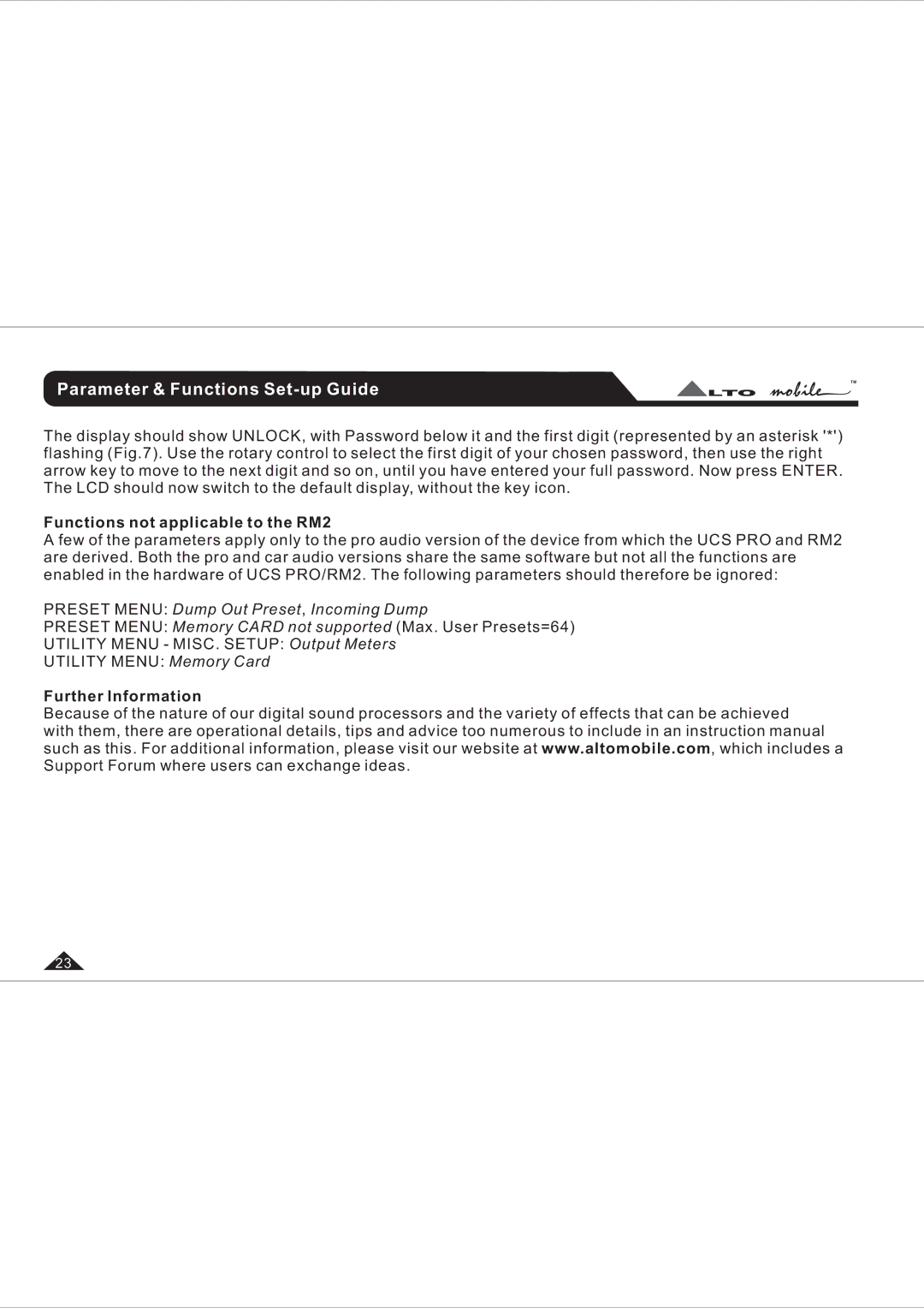 Belkin UCSPRO-RM2 user manual Further Information 