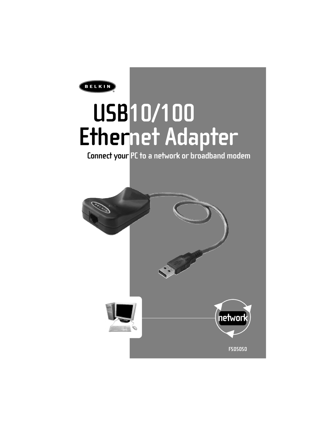 Belkin manual USB10/100 Ethernet Adapter 