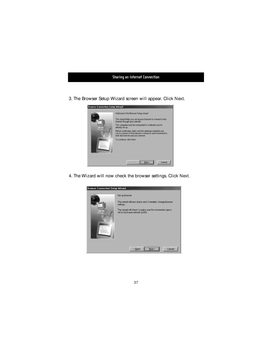 Belkin USB10 manual Sharing an Internet Connection 