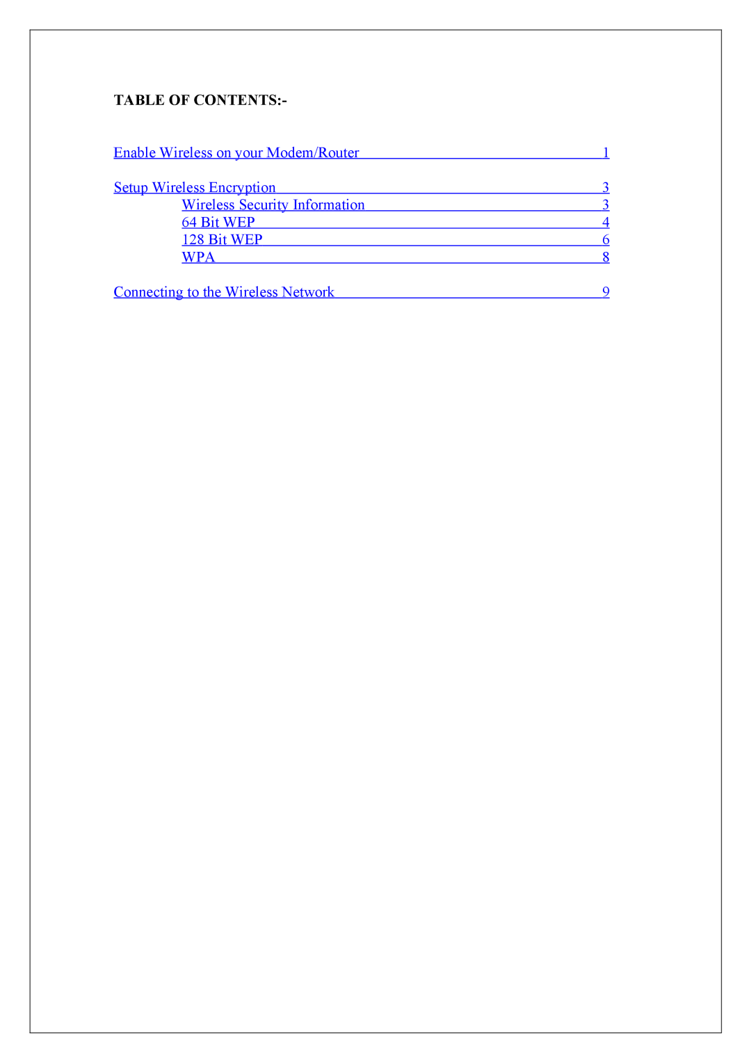 Belkin VoIP manual Table of Contents 