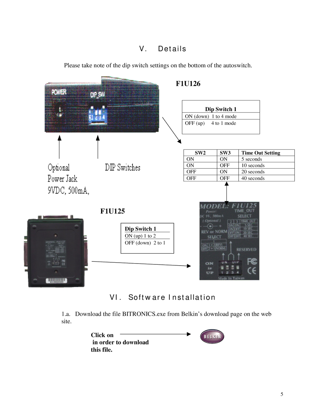 Belkin WINDOWS NT/2k/XP manual Details 