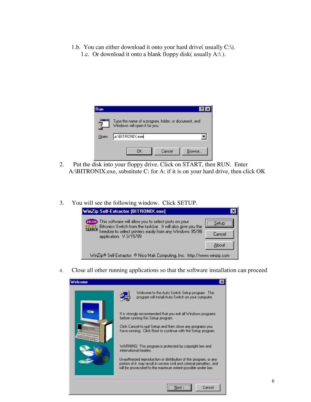 Belkin WINDOWS NT/2k/XP manual 