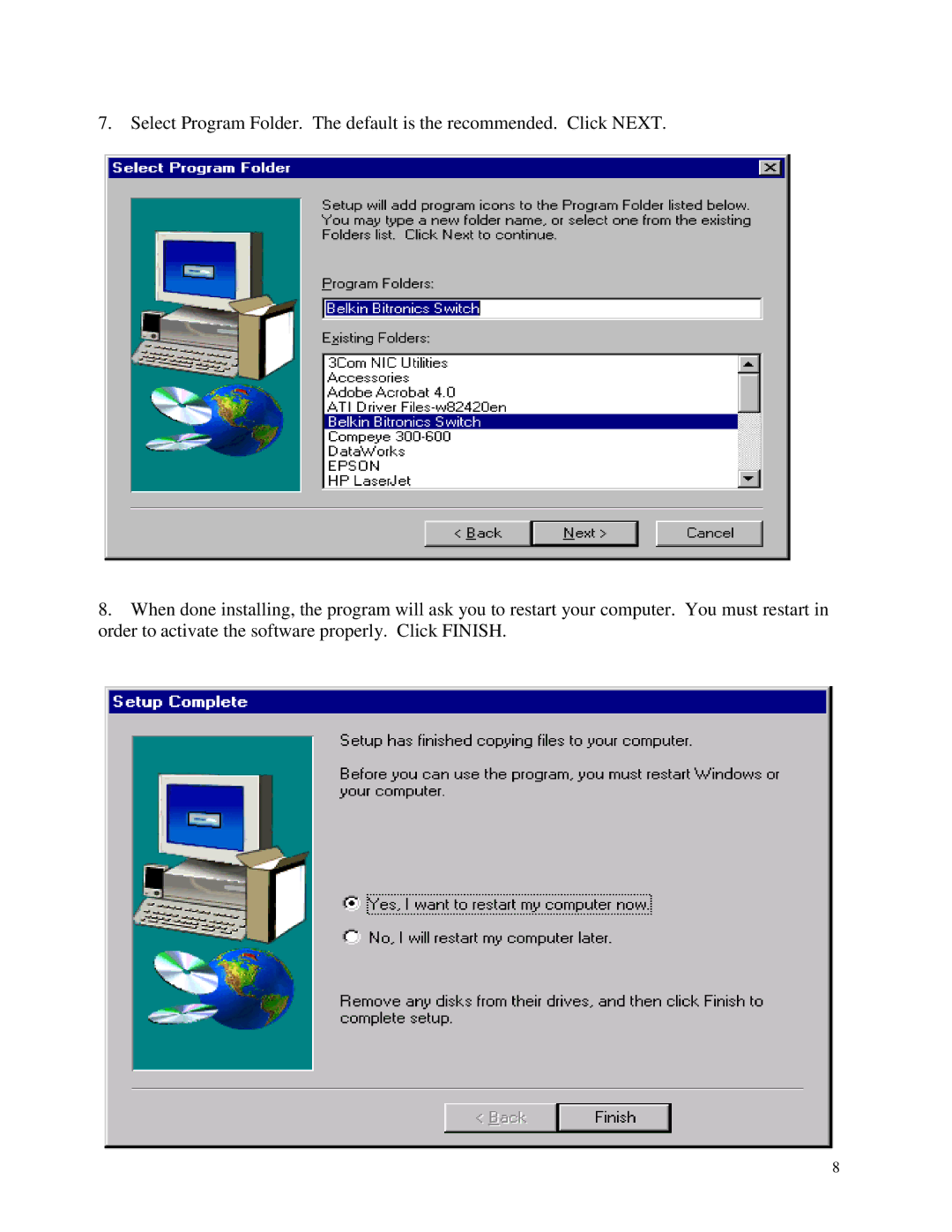 Belkin WINDOWS NT/2k/XP manual 