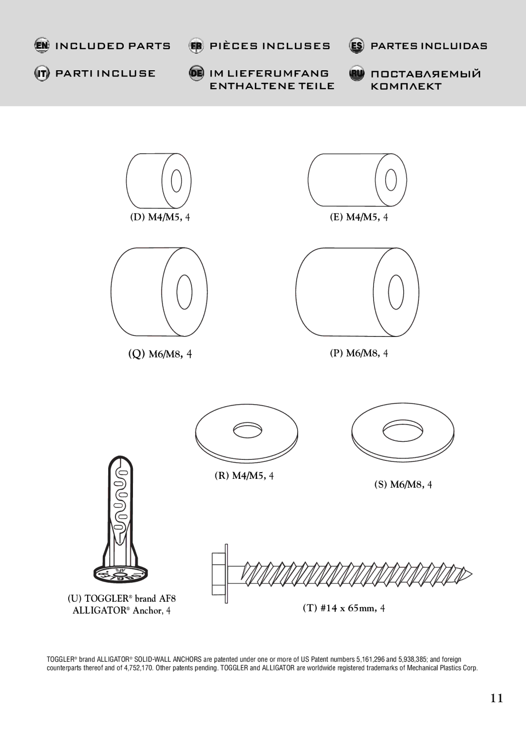 Bell'O 7612, 7610 manual M6/M8 