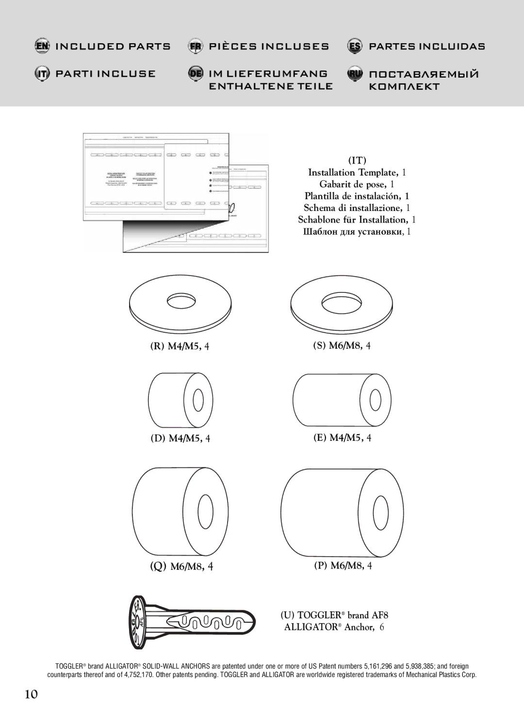 Bell'O 7640 instruction manual M6/M8 