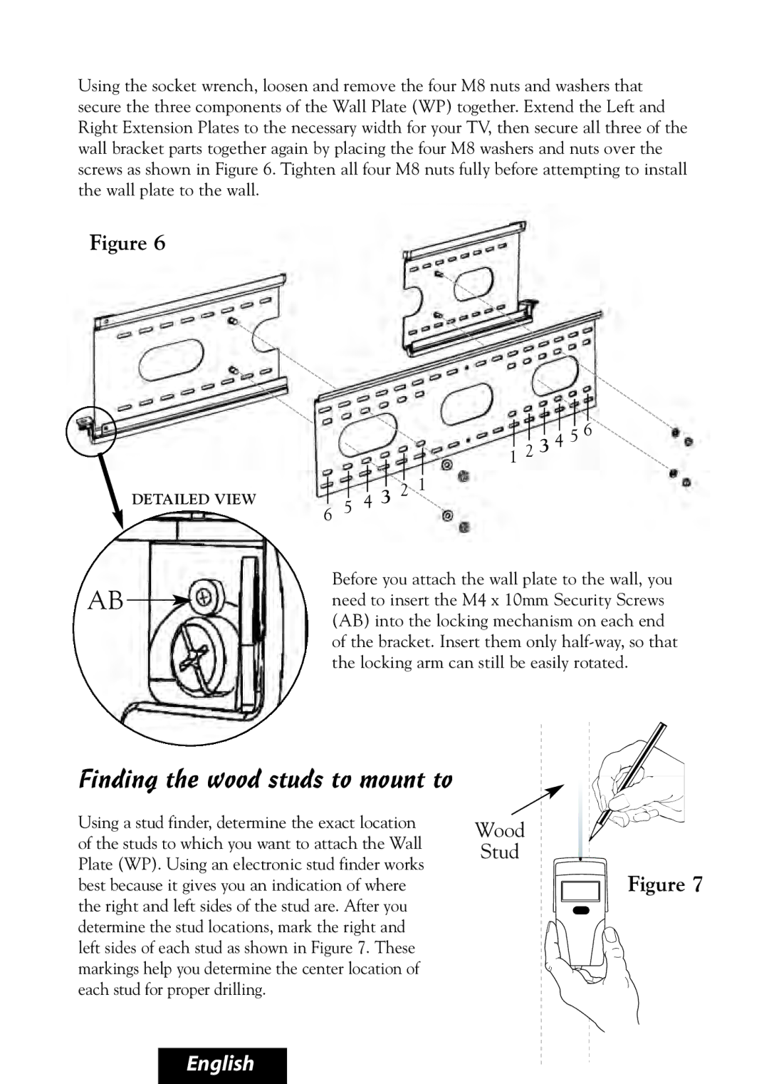 Bell'O 8335 manual Finding the wood studs to mount to 