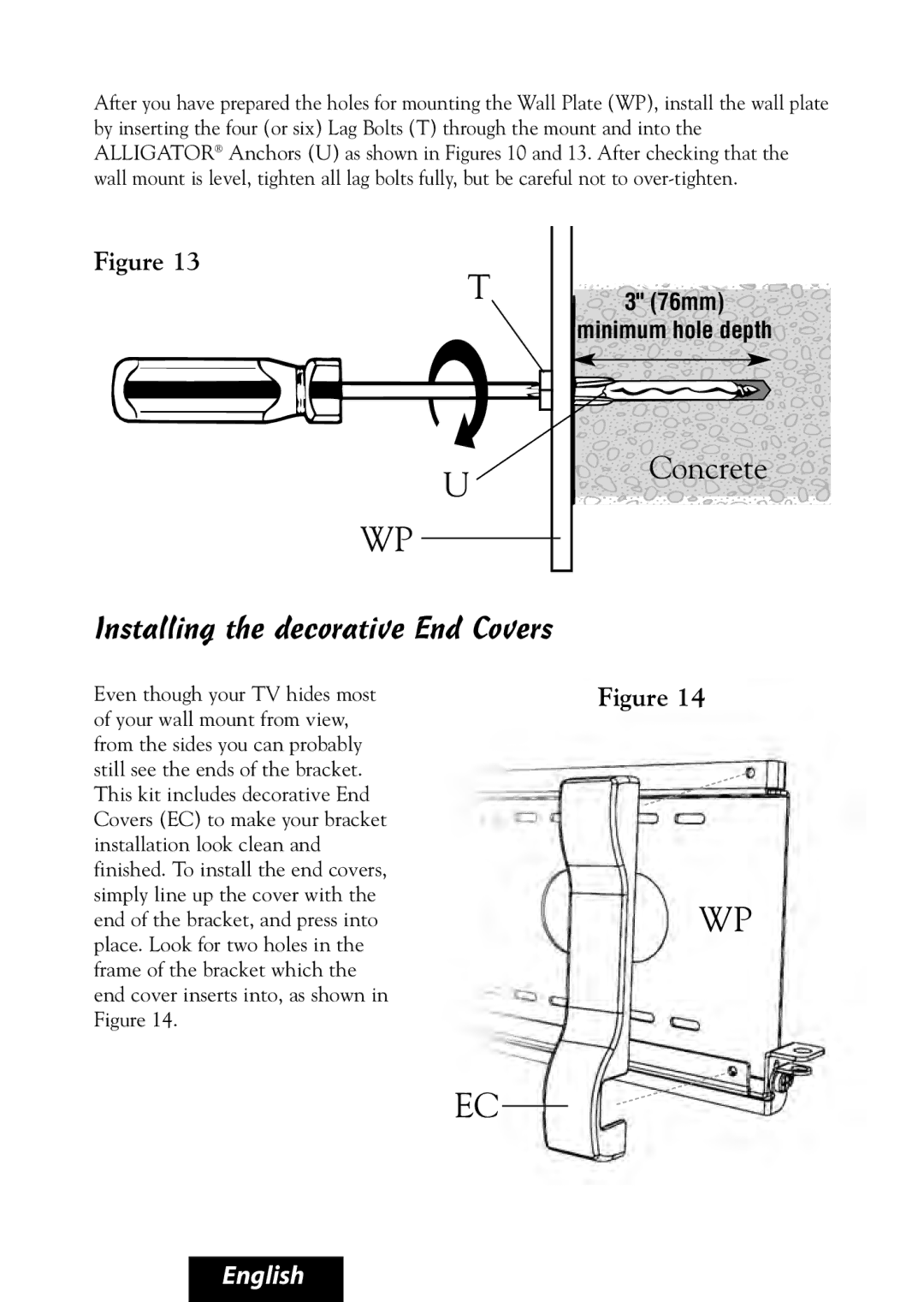 Bell'O 8335 manual Installing the decorative End Covers 