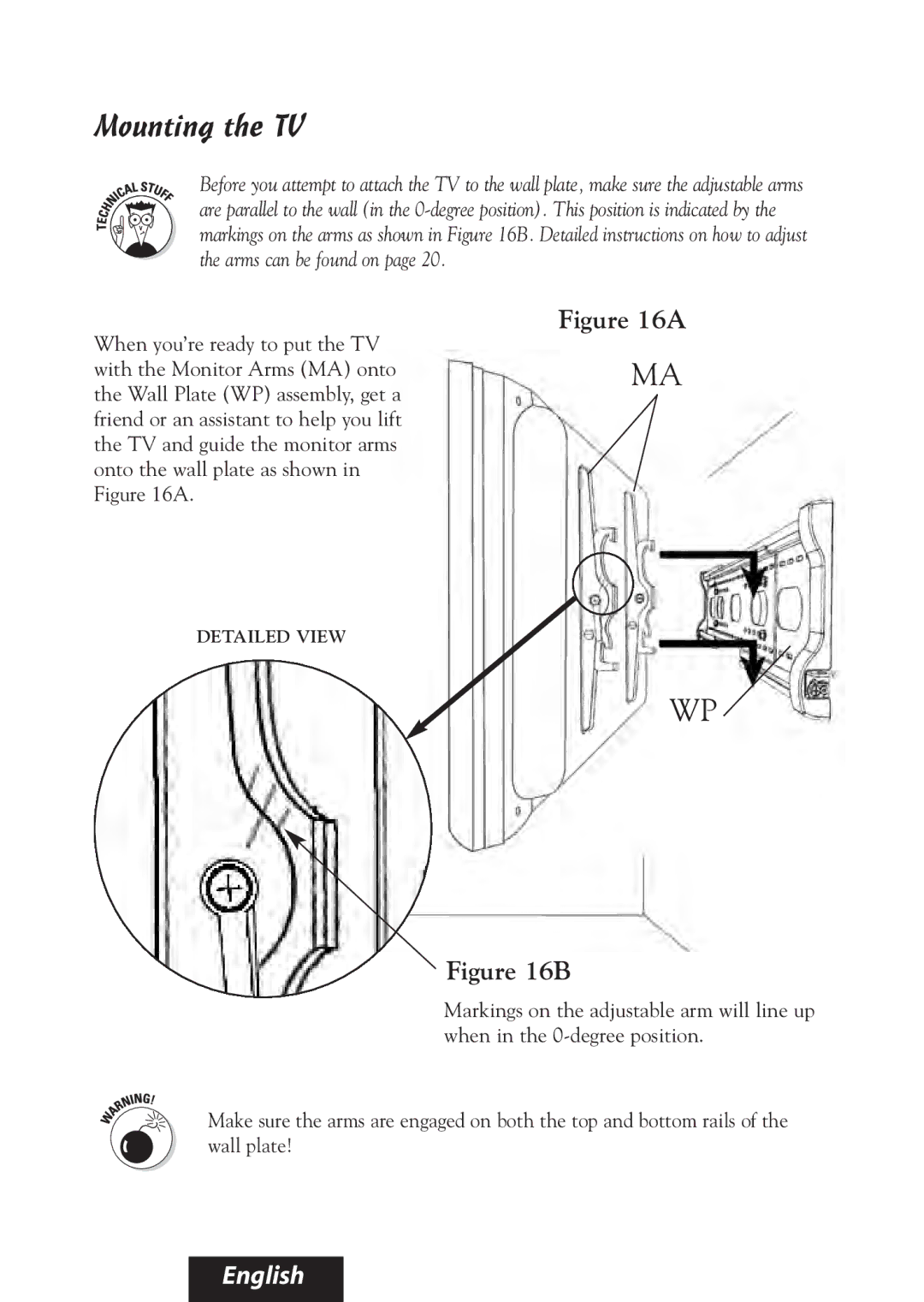 Bell'O 8335 manual Mounting the TV 