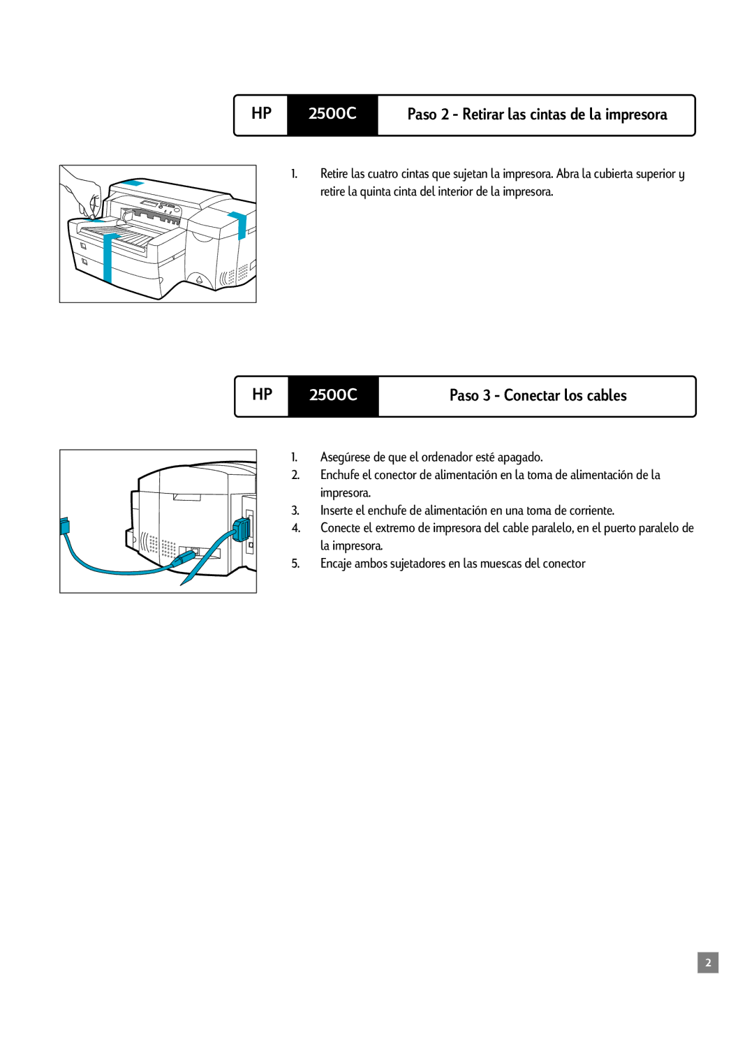 BellSouth 2500C manual Paso 3 Conectar los cables 