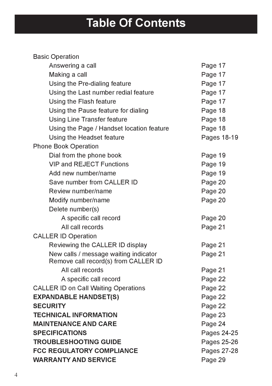 BellSouth A50 user manual Troubleshooting Guide 