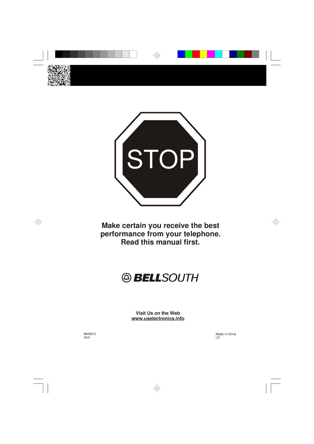 BellSouth MH9915 owner manual Stop 