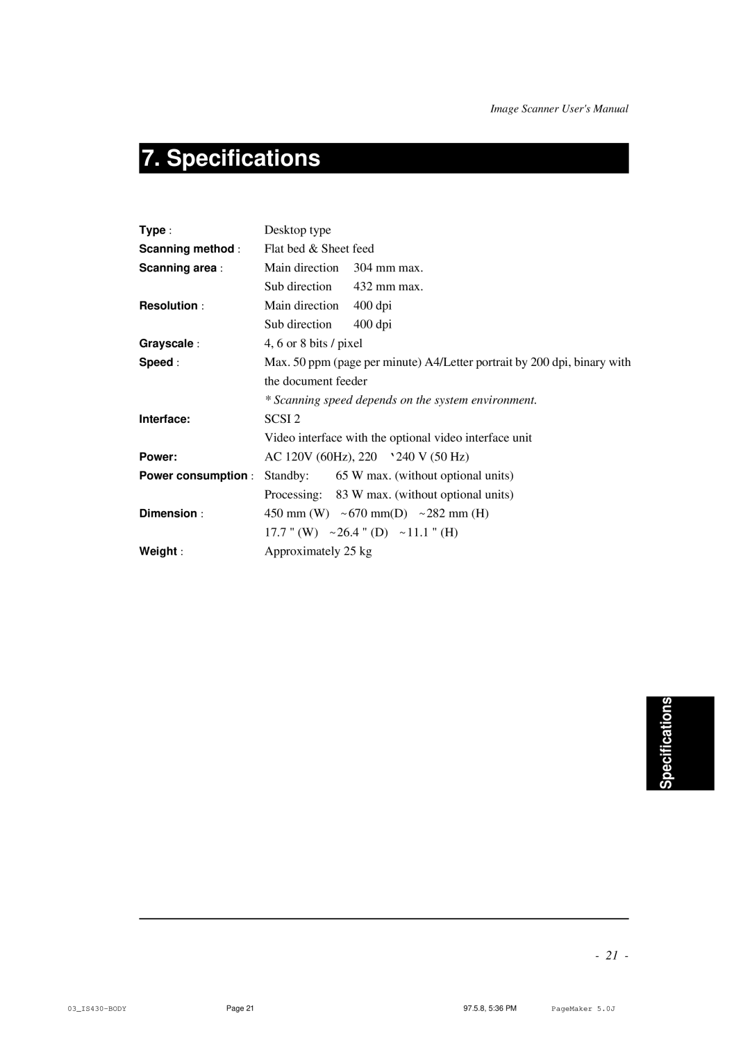 BellSouth S02294A user manual Specifications 