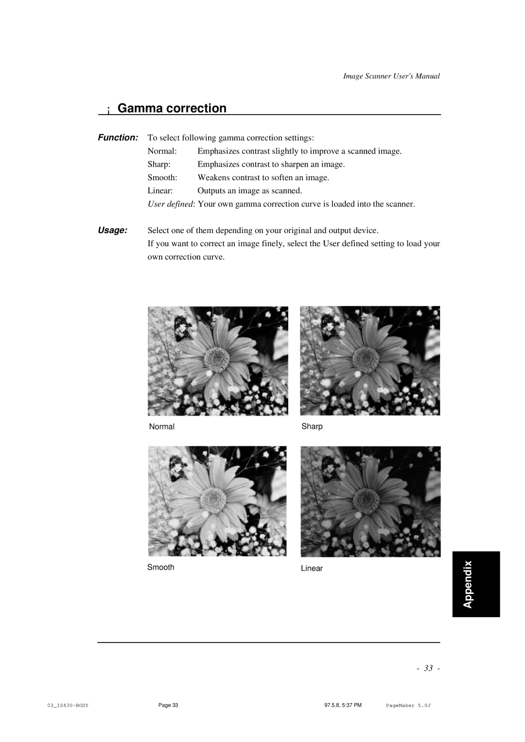 BellSouth S02294A user manual ¡ Gamma correction 