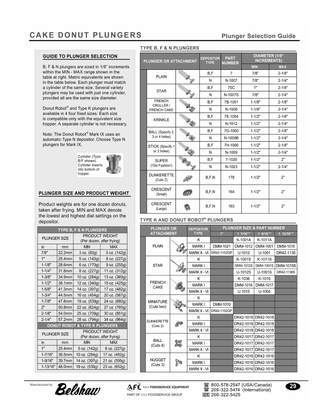 Belshaw Brothers 616BT manual 