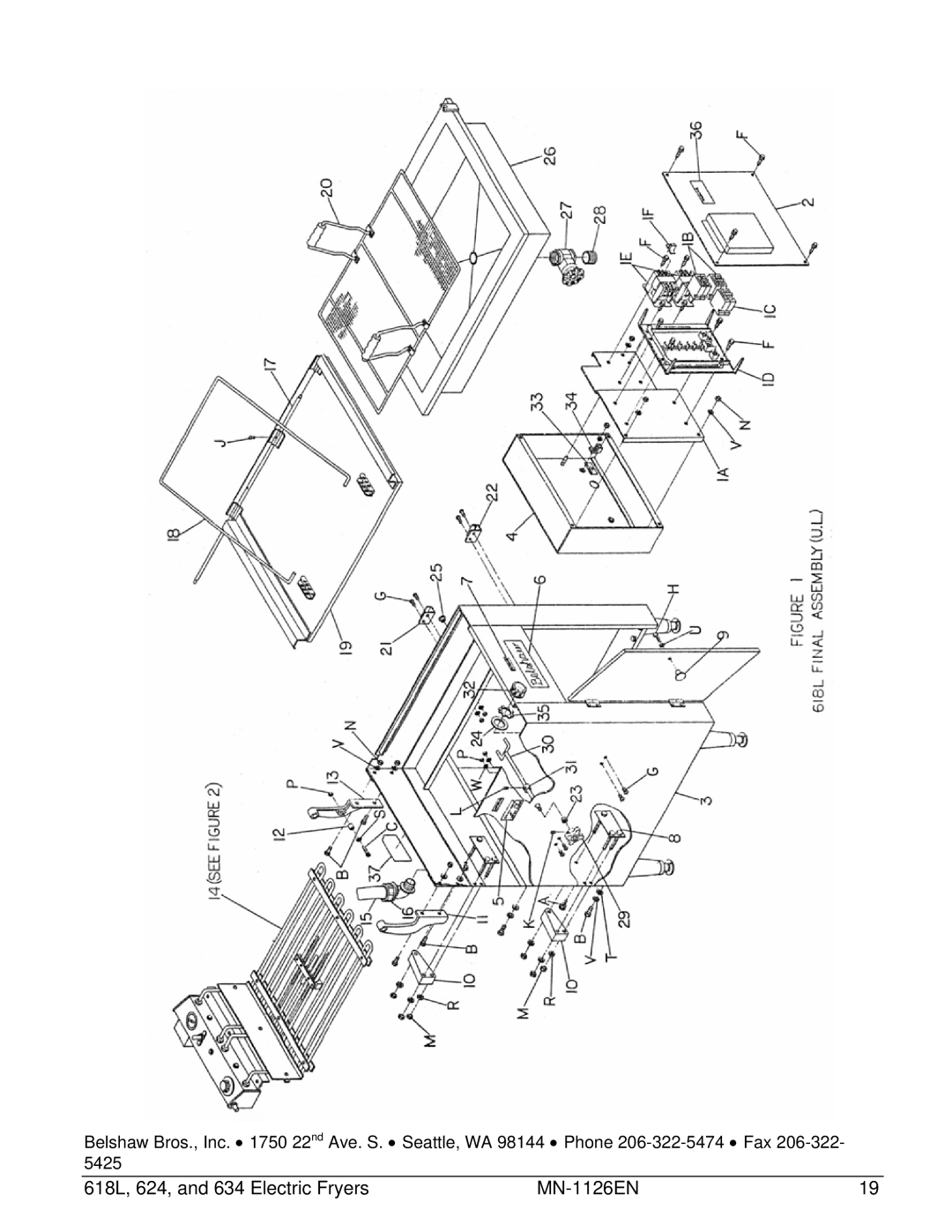 Belshaw Brothers manual 618L, 624, and 634 Electric Fryers MN-1126EN 