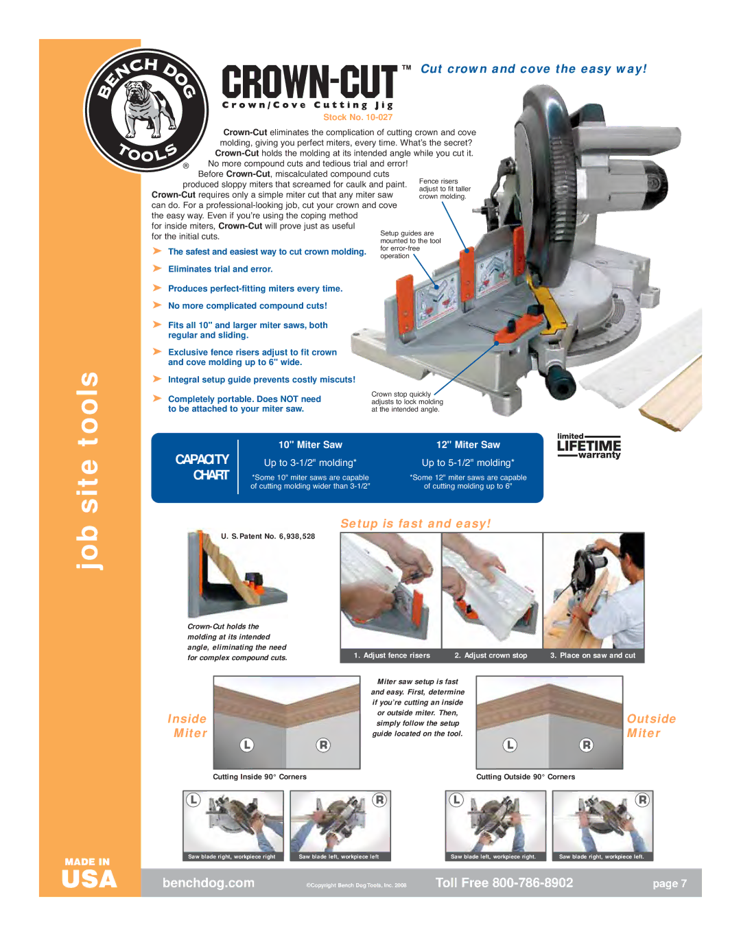 Bench Dog Tools Phenolic ProPlates, Aluminum ProPlates, Acrylic ProPlate manual Site tools, Cut crown and cove the easy way 