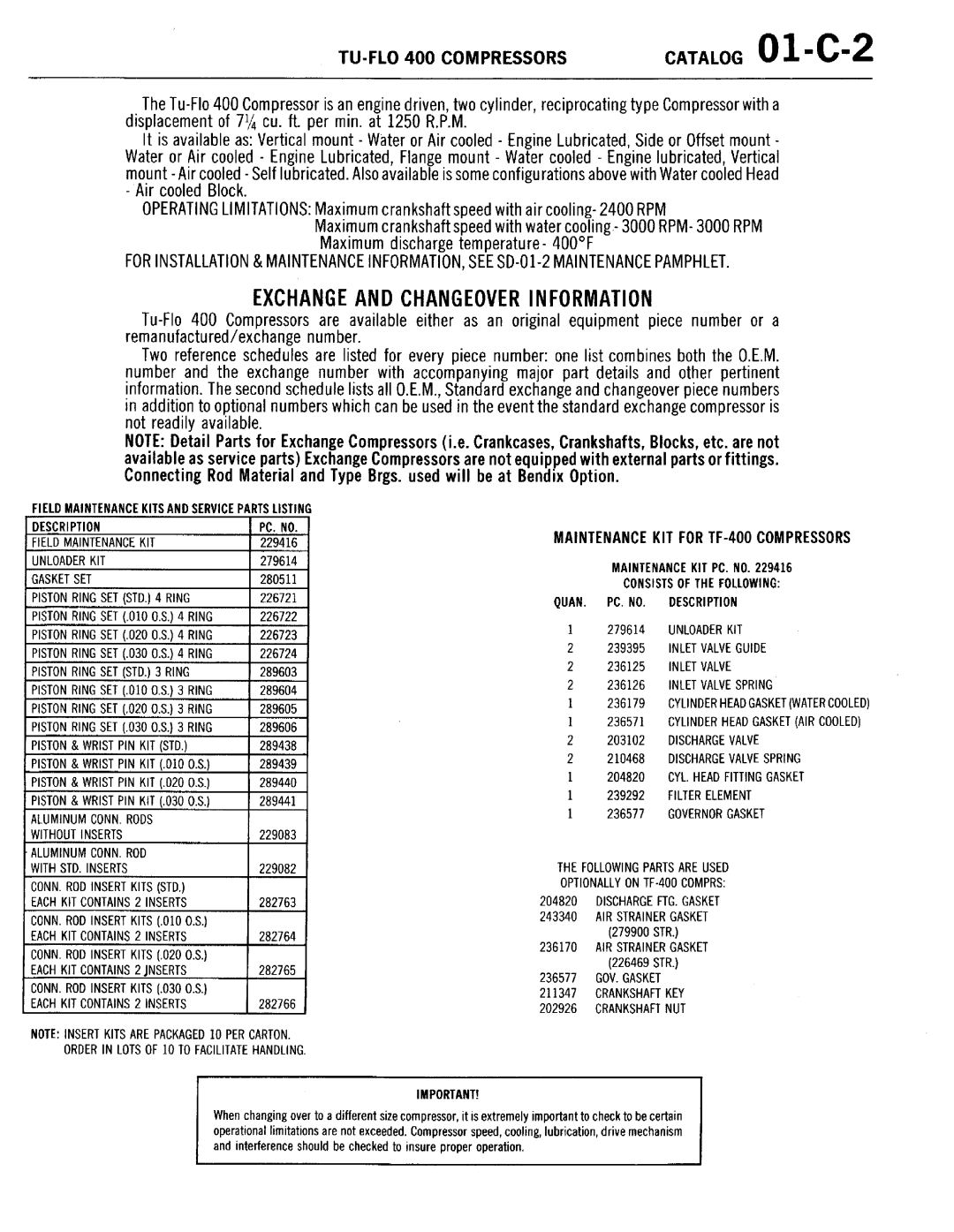 BENDIX 01-C-1 manual 