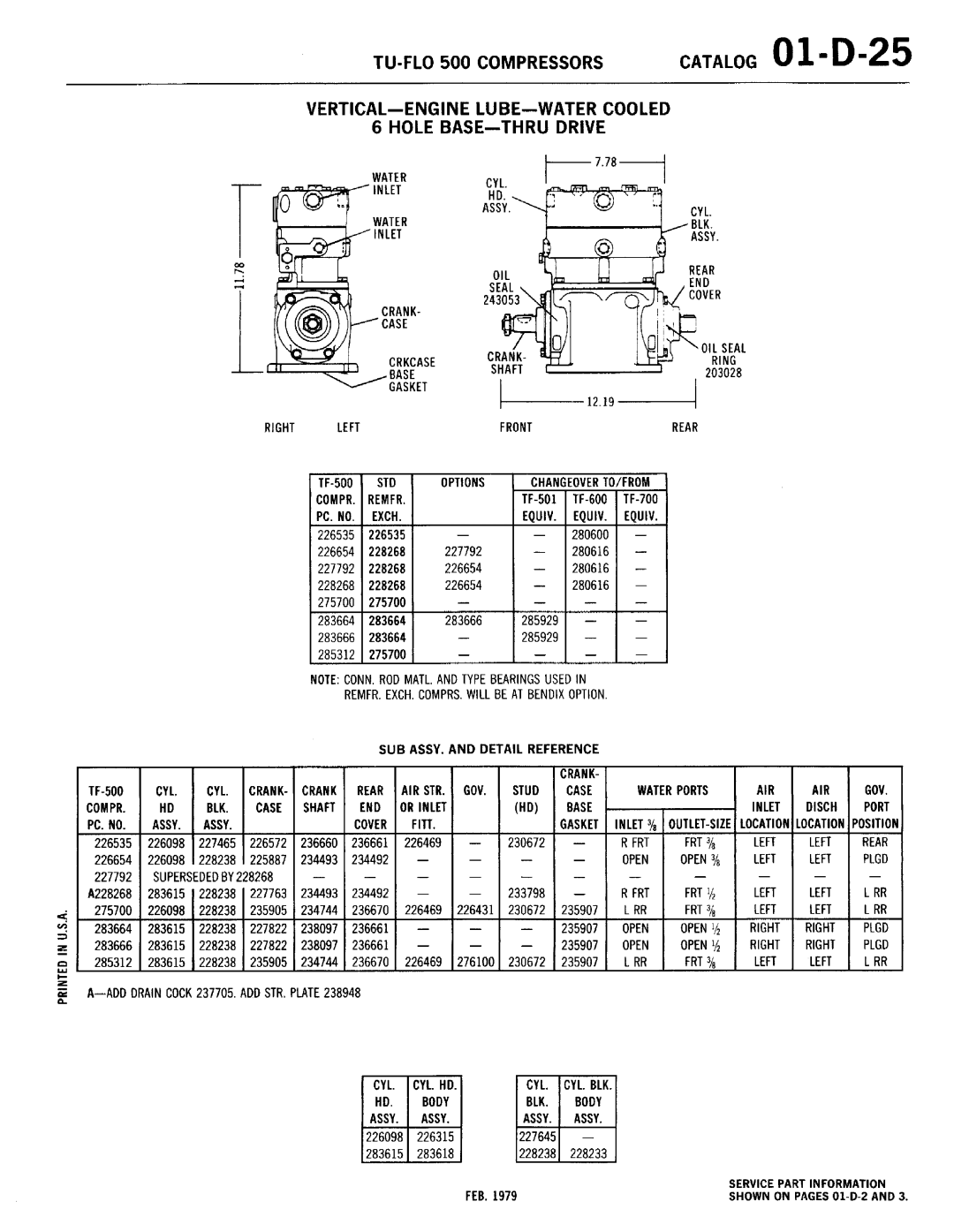 BENDIX 01-D-01 manual 