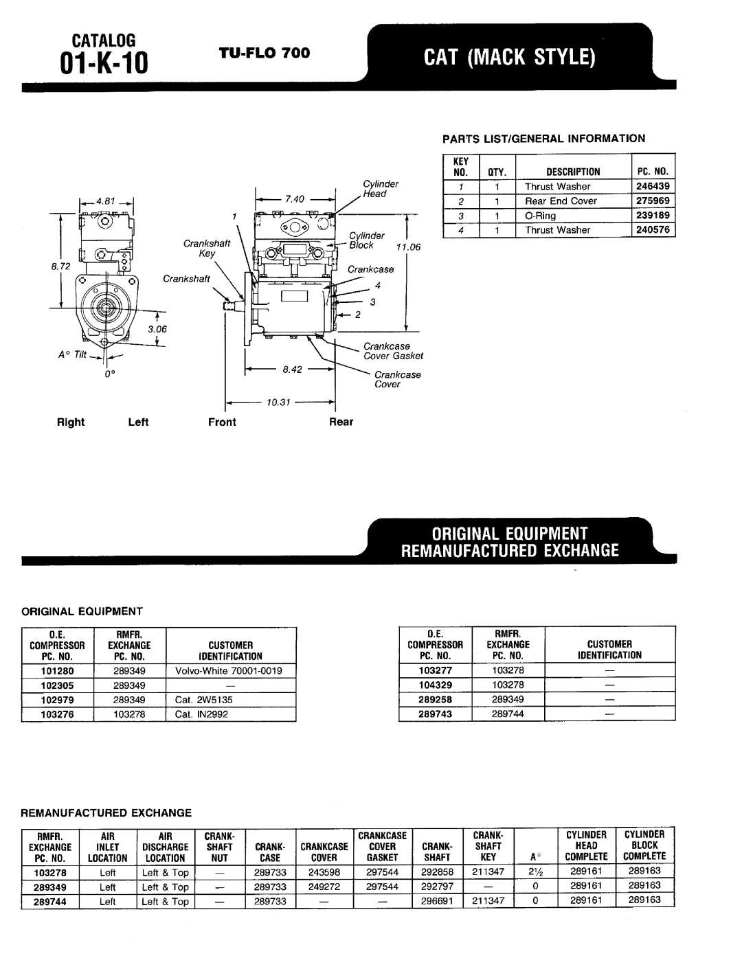 BENDIX 01-K-01 manual 