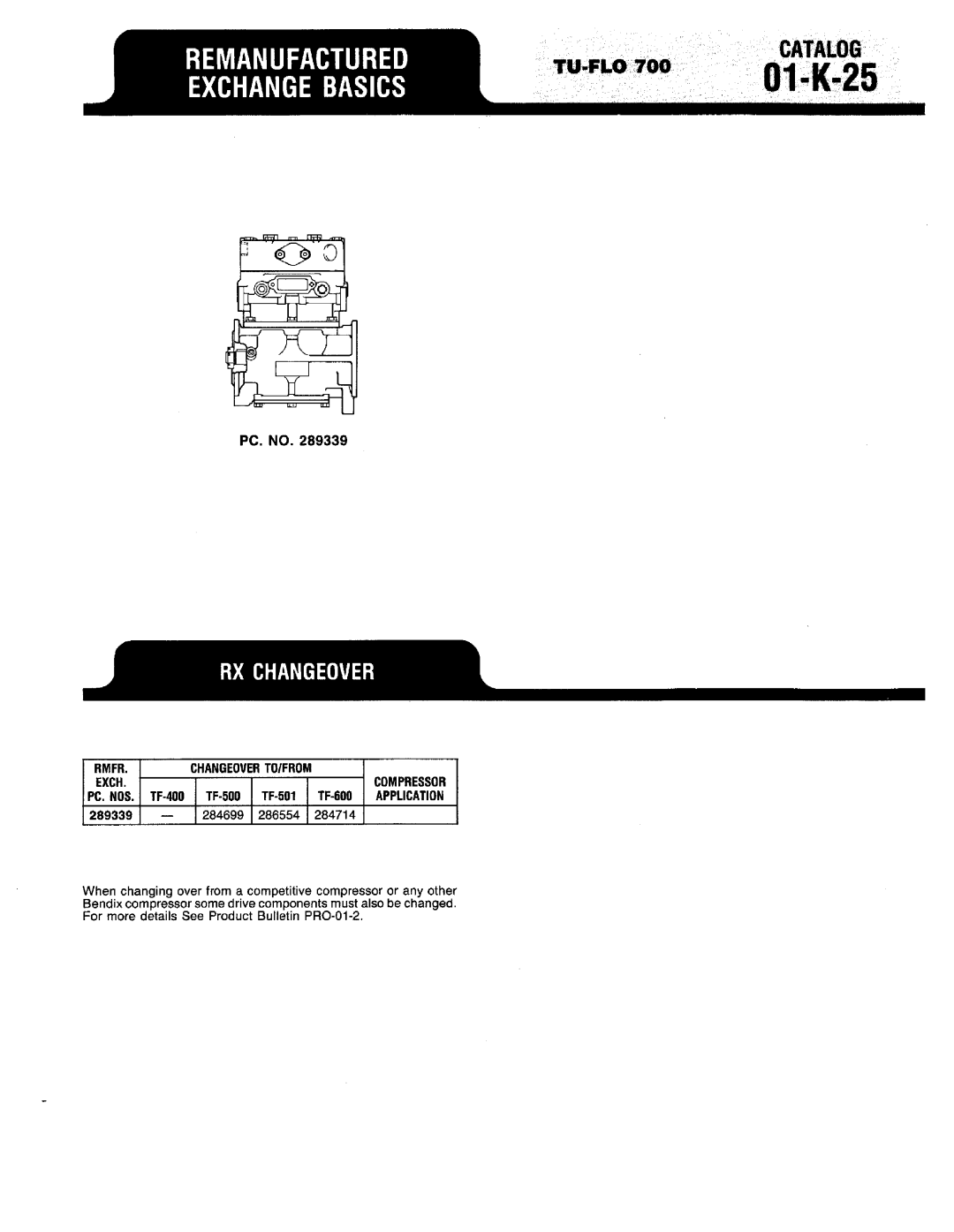 BENDIX 01-K-01 manual 