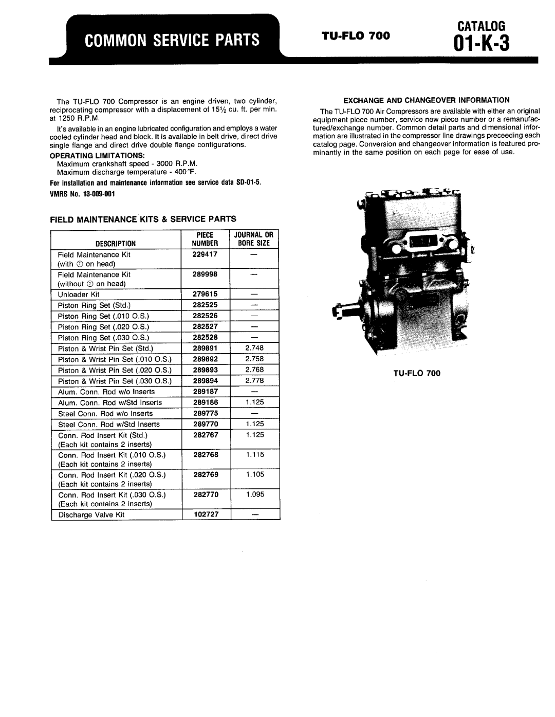 BENDIX 01-K-01 manual 