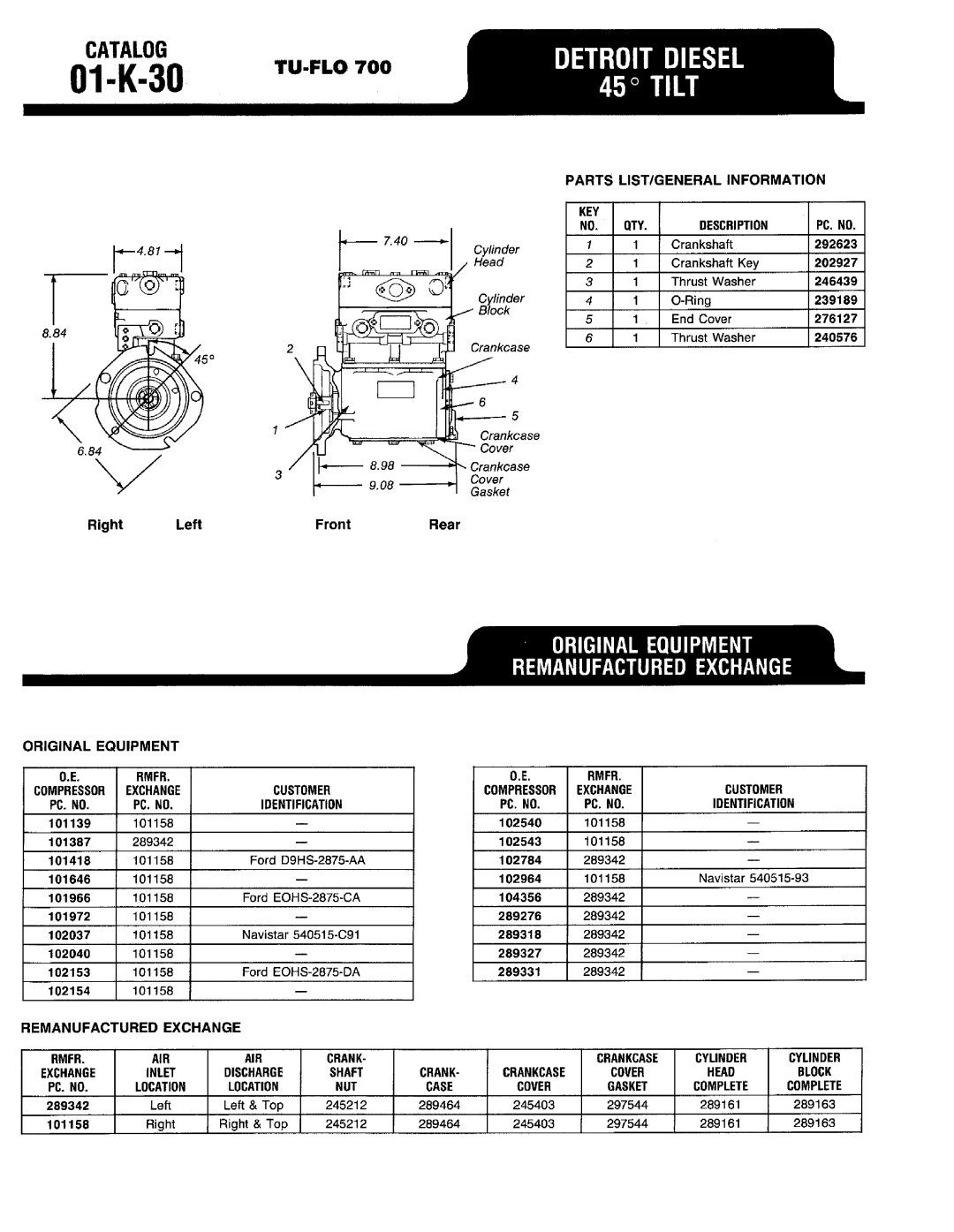 BENDIX 01-K-01 manual 
