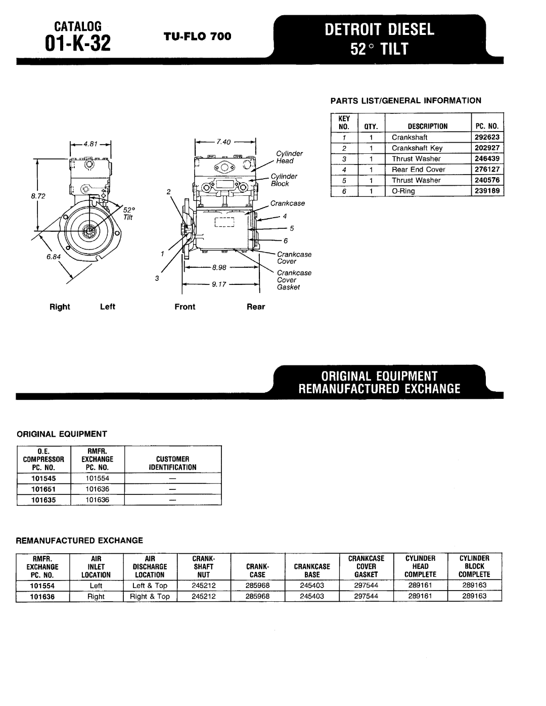 BENDIX 01-K-01 manual 