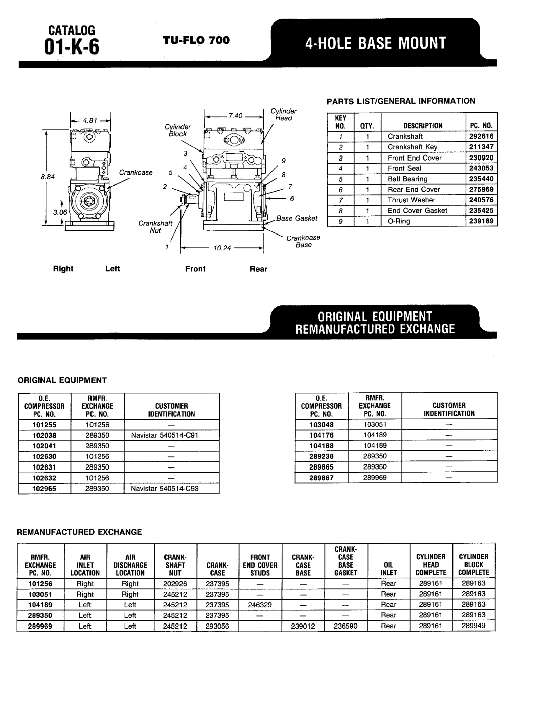 BENDIX 01-K-01 manual 