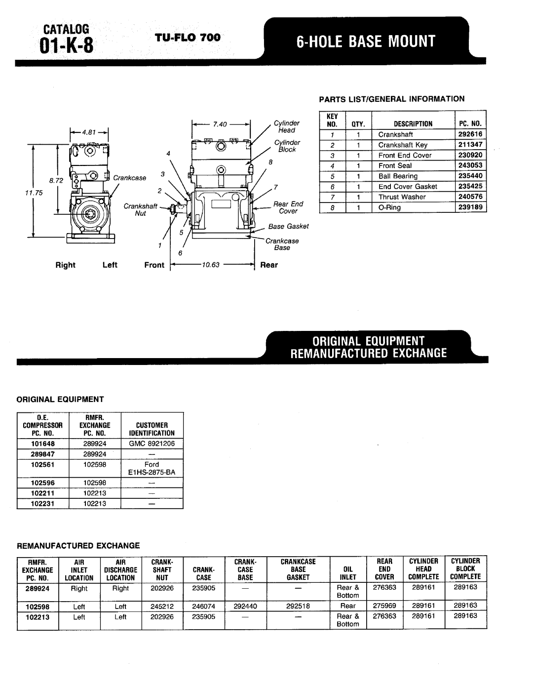 BENDIX 01-K-01 manual 