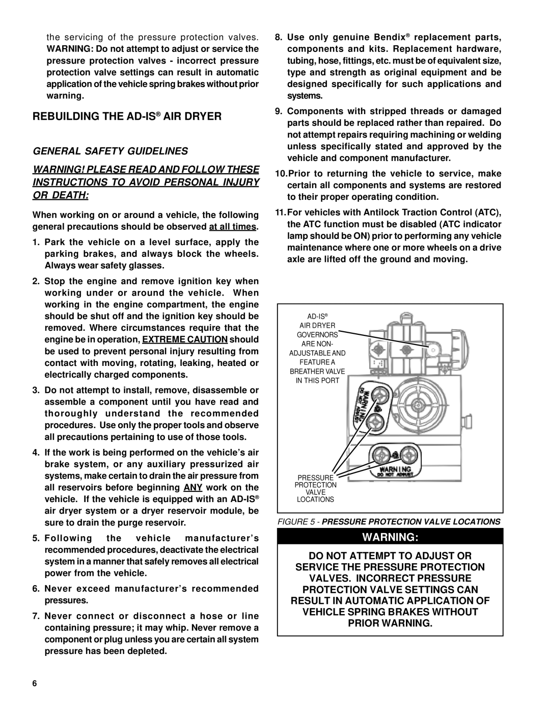 BENDIX BW1948 manual Rebuilding the AD-ISAIR Dryer 