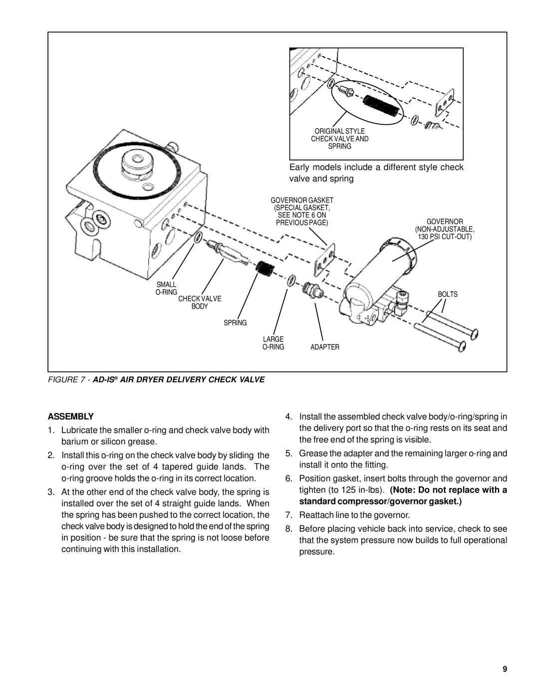 BENDIX BW1948 manual Assembly 