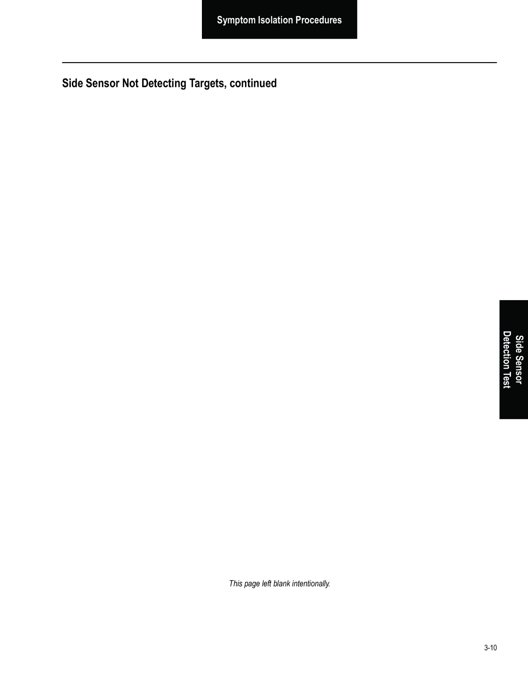 BENDIX BW2849 manual Detection Test 