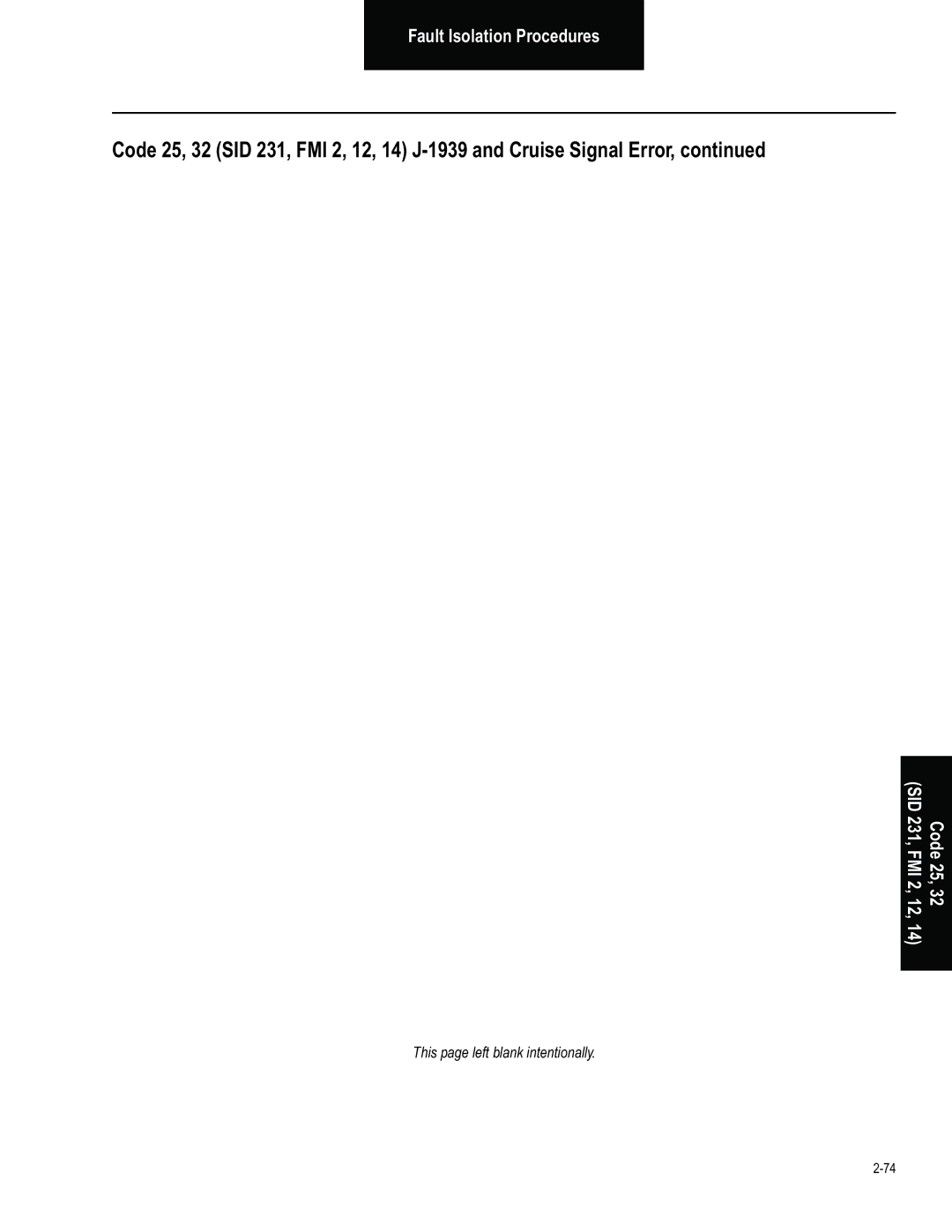 BENDIX BW2849 manual This page left blank intentionally 