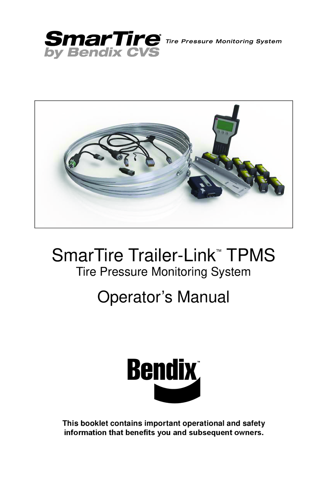 BENDIX BW2920 manual SmarTire Trailer-LinkTPMS 