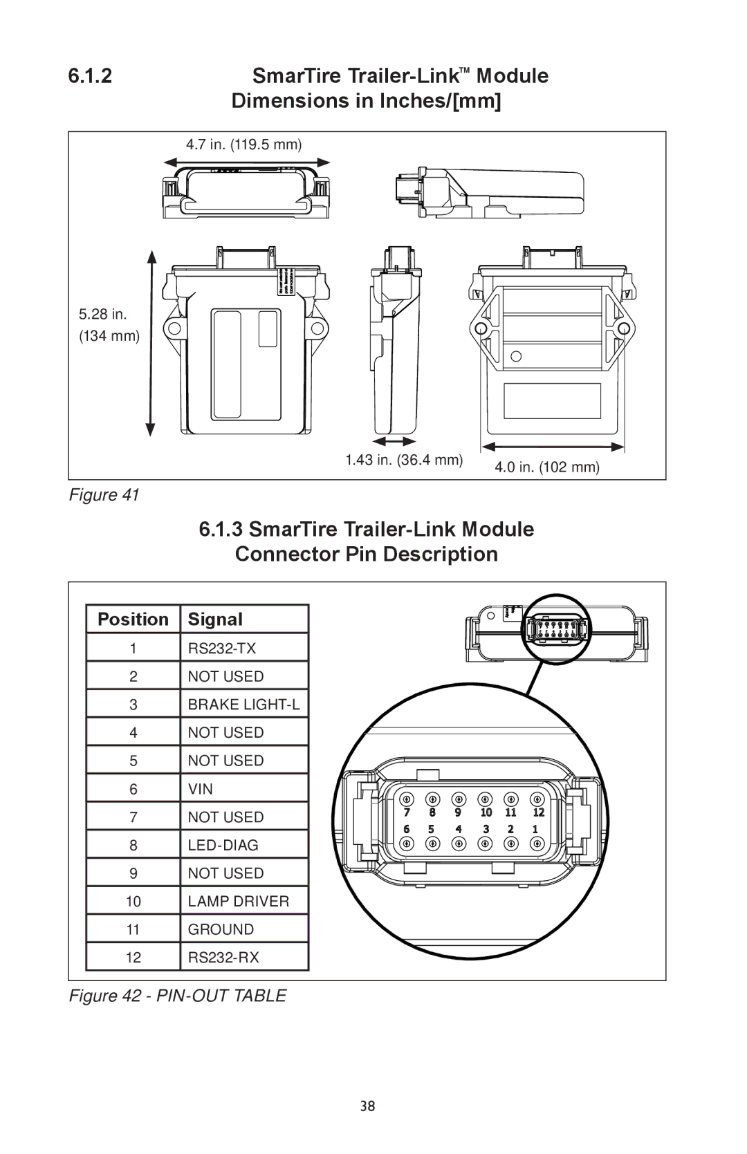 BENDIX BW2920 manual Dimensions in Inches/mm, Position Signal 