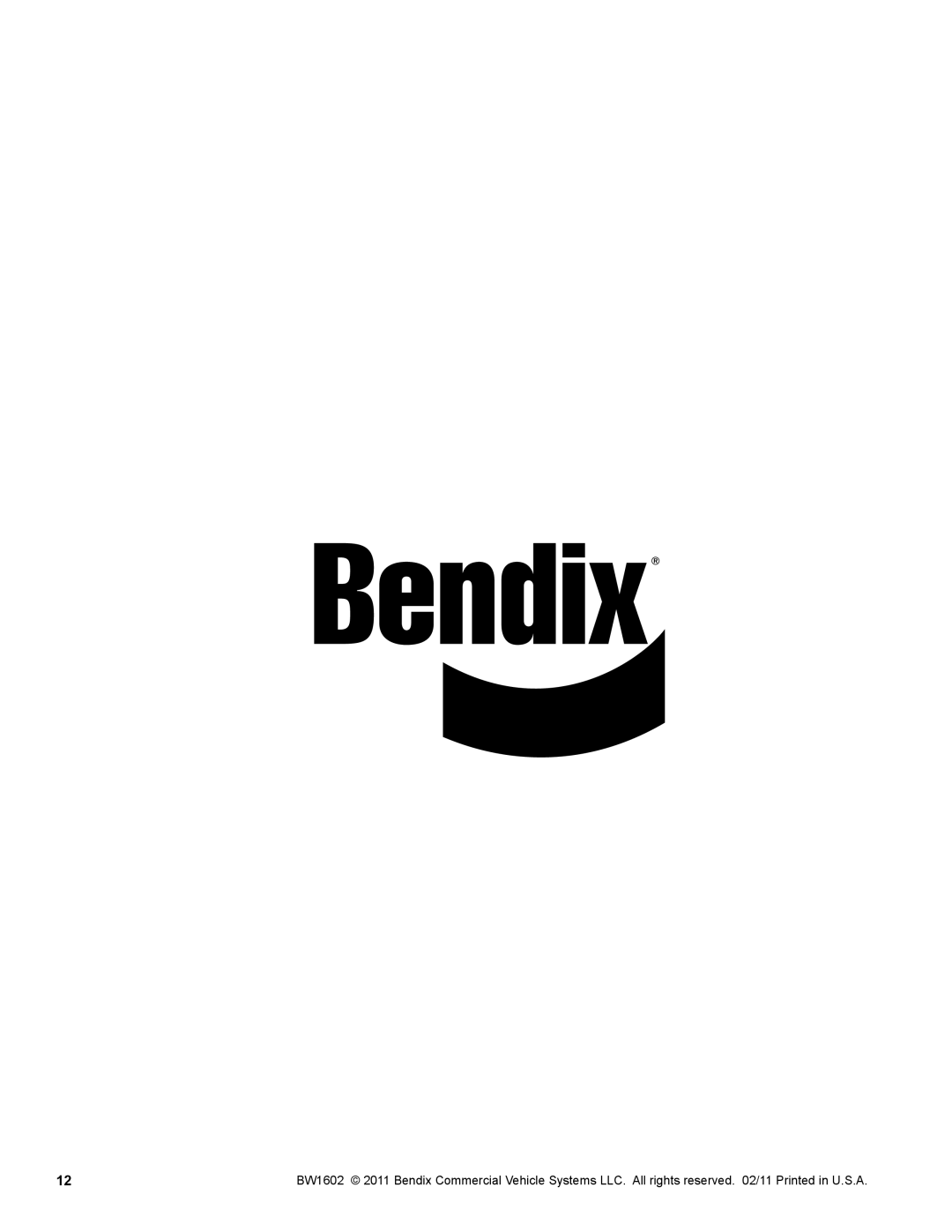 BENDIX SD-05-1269 manual 