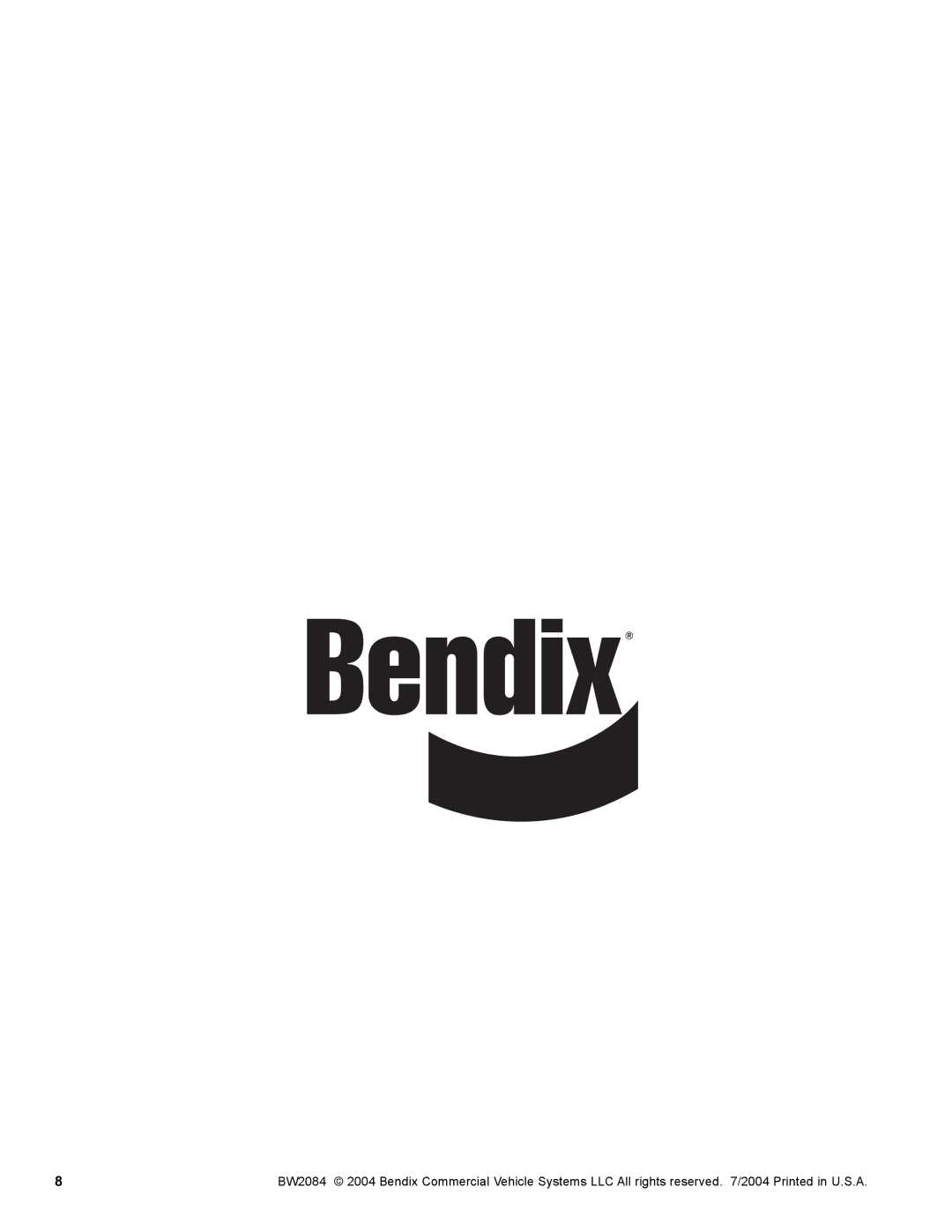 BENDIX SD-08-187 manual 