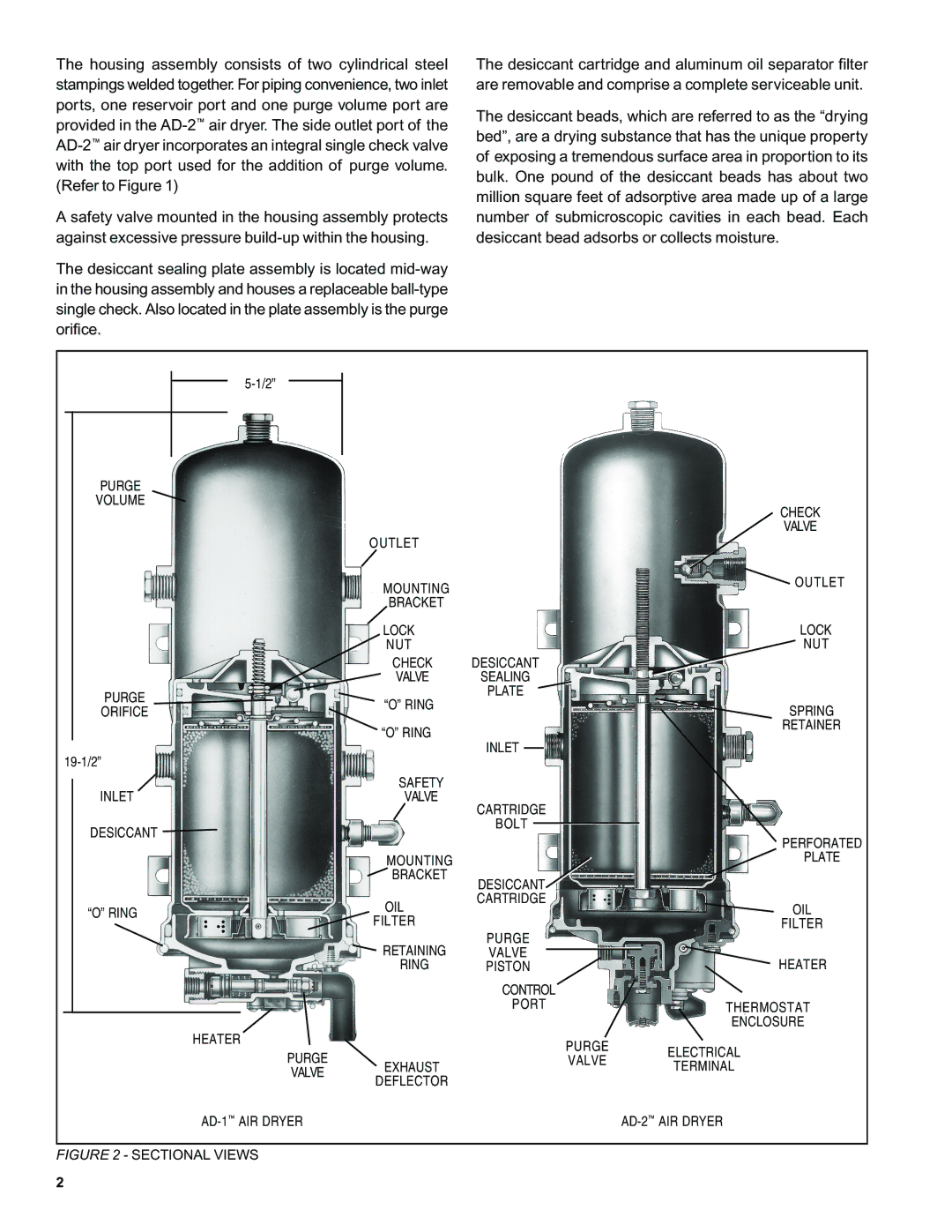 BENDIX SD-08-2403 manual Sectional Views 