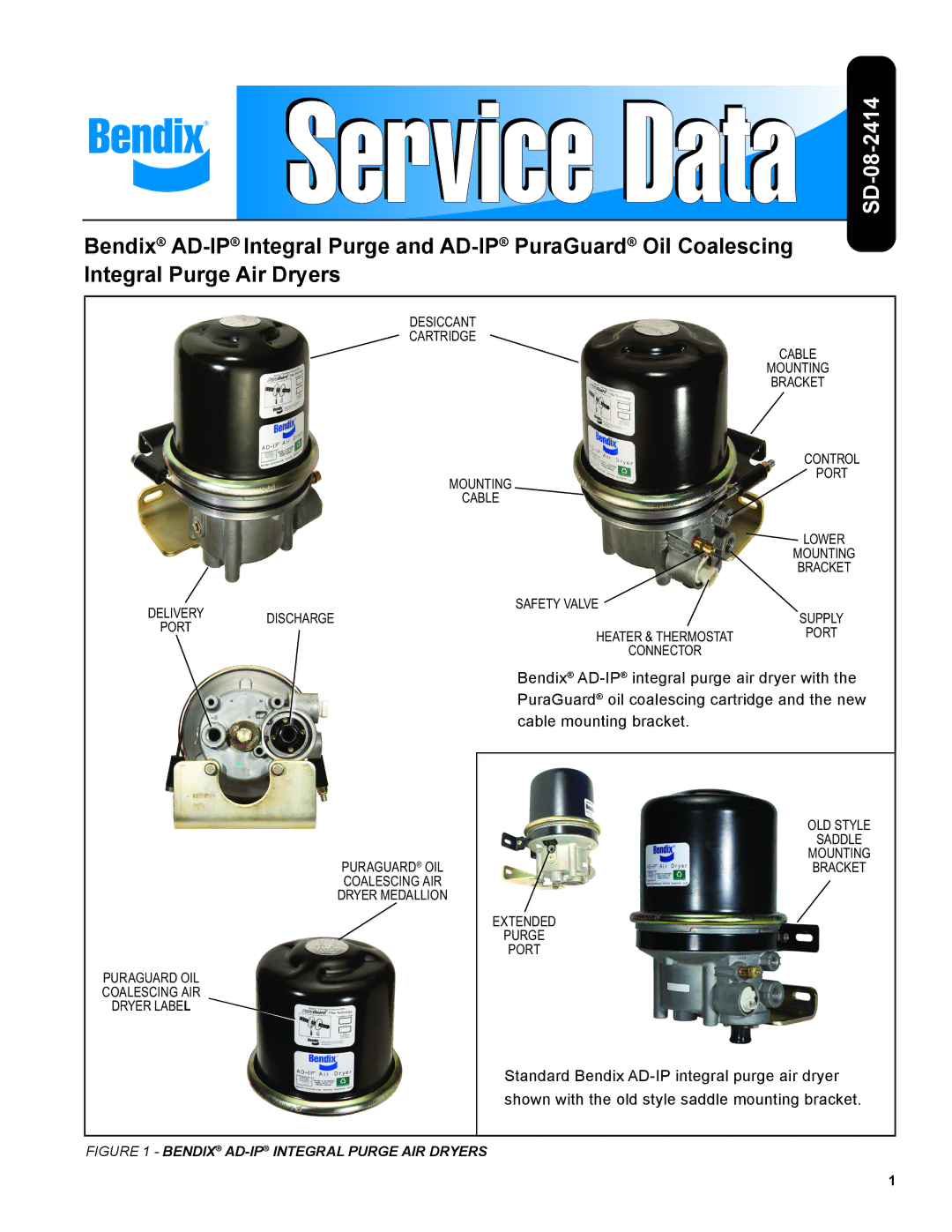 BENDIX SD-08-2414 manual 