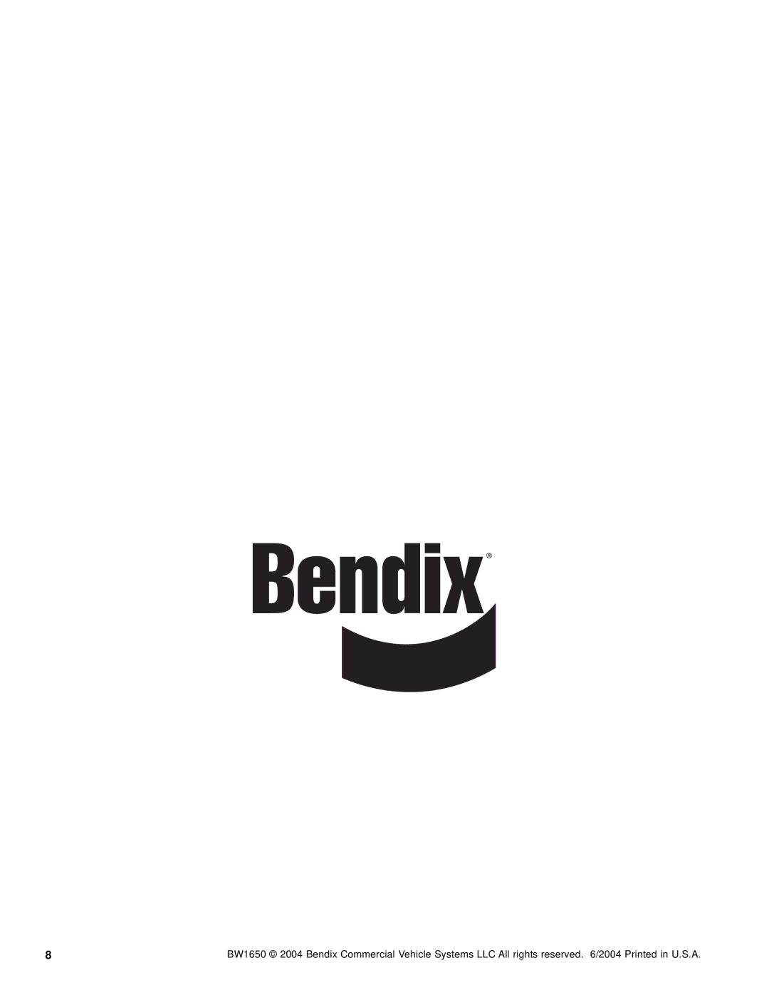 BENDIX SD-15-4106 manual 