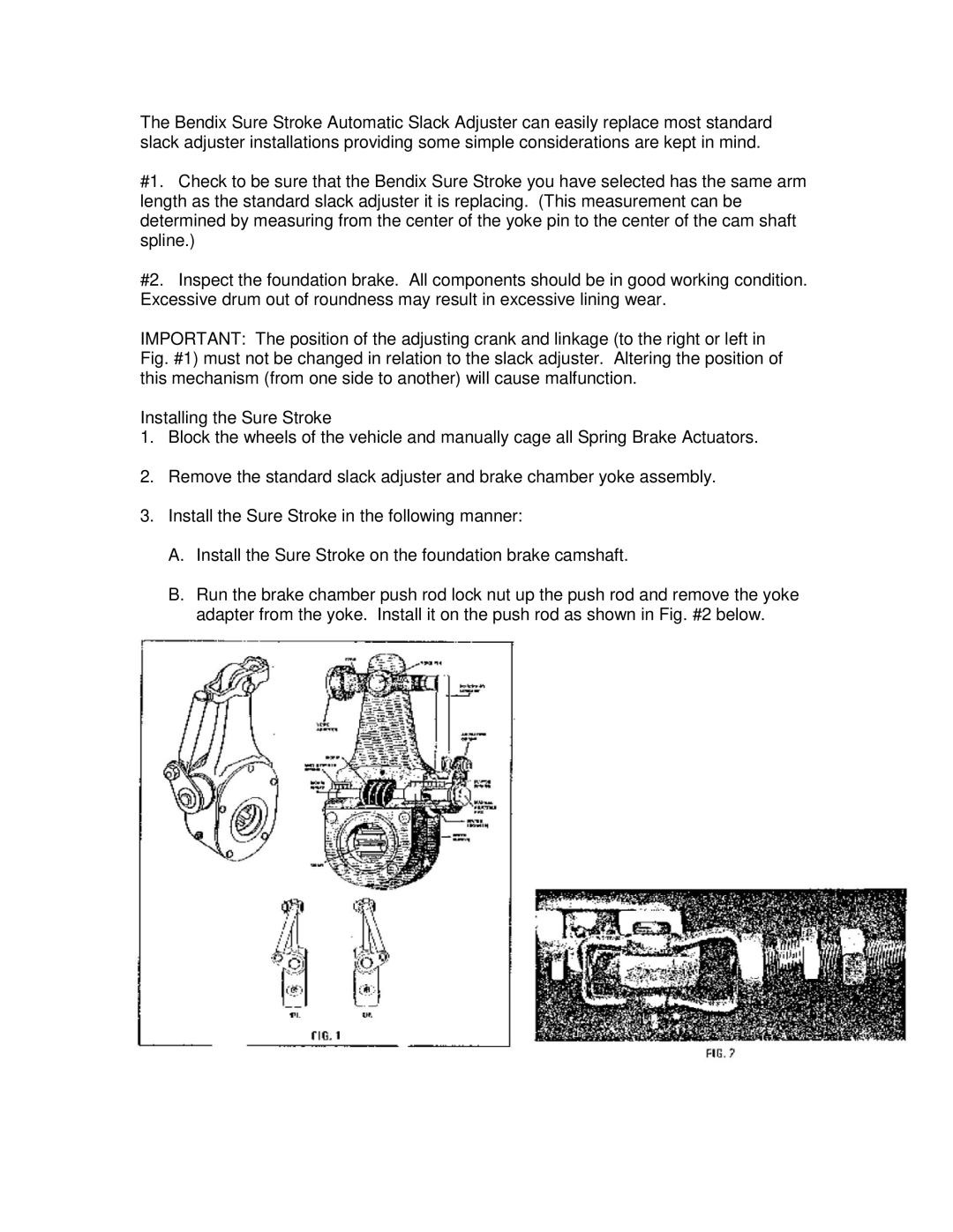 BENDIX TCH-005-001 manual 