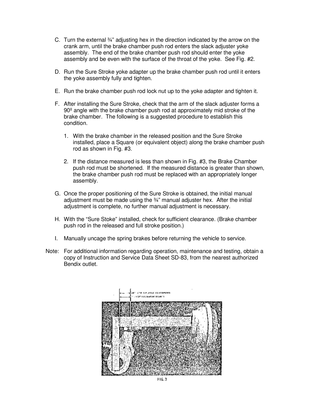 BENDIX TCH-005-001 manual 
