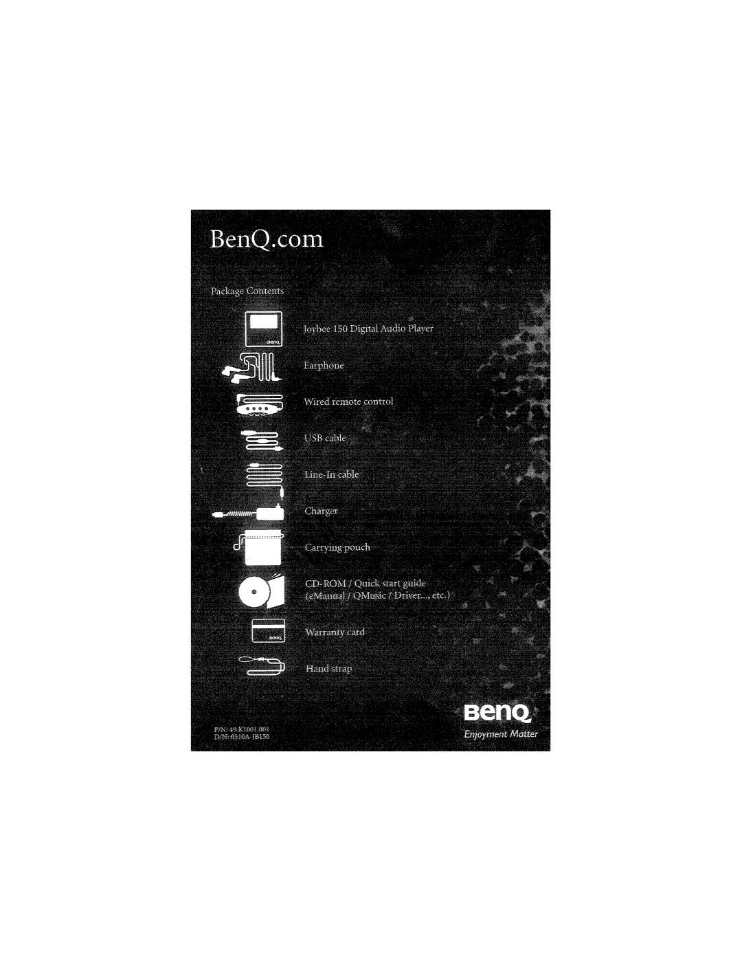 BenQ 150 user manual 